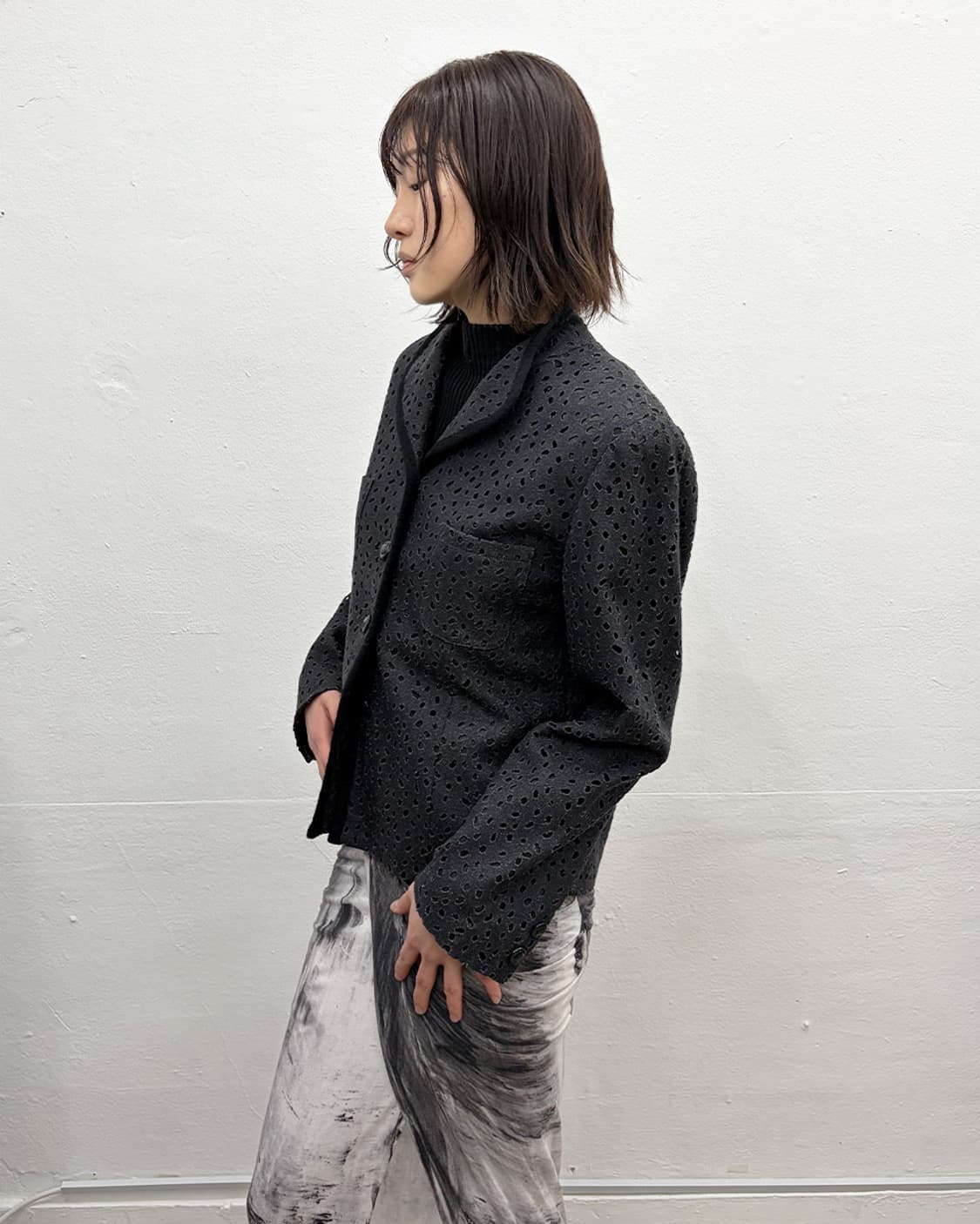 빈티지 펀칭 자켓 상품이미지3