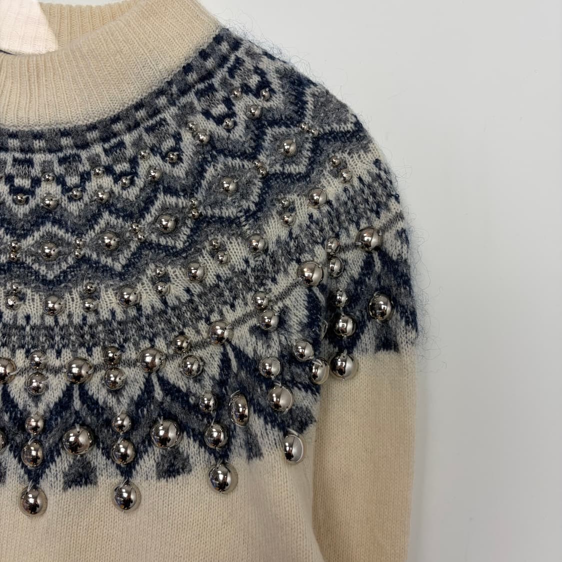 주카 zucca lopi 비즈 니트 티셔츠 상품이미지4