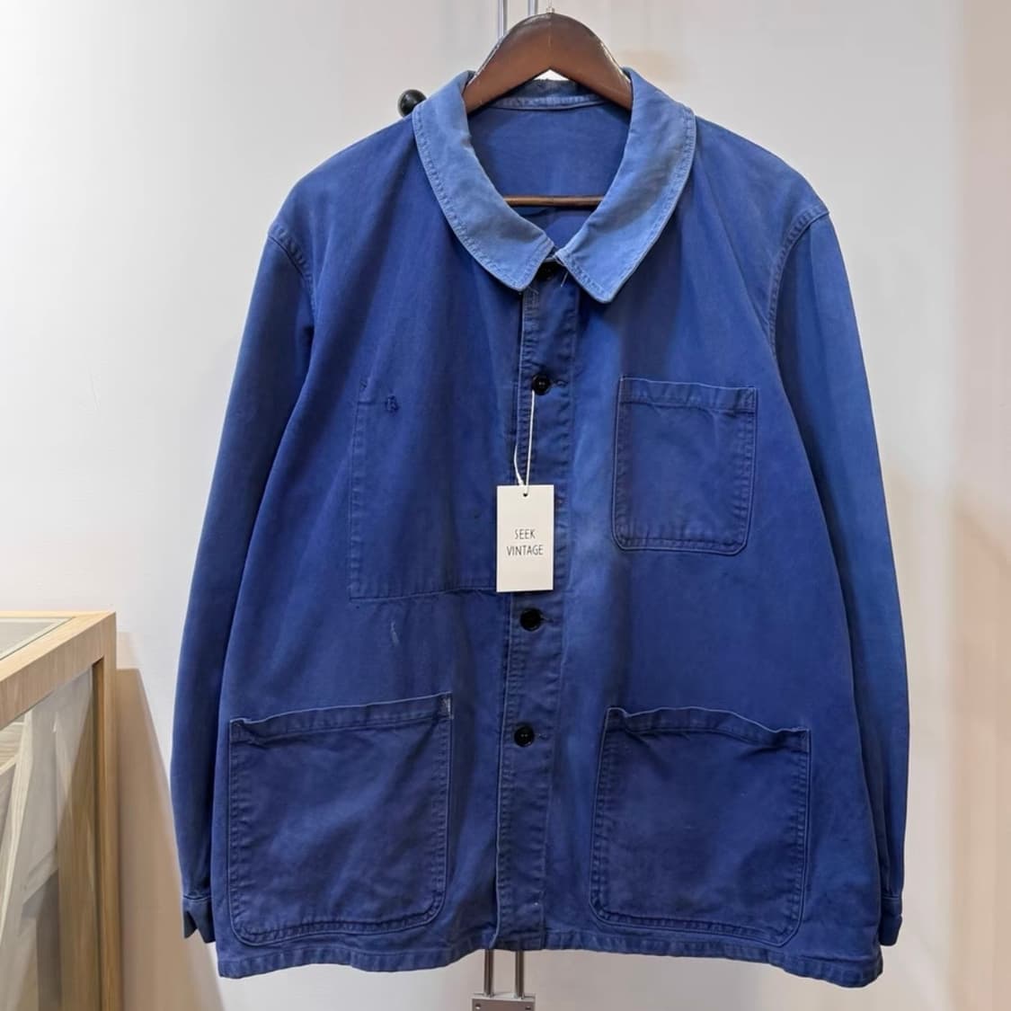 50-60s Vintage 오리지널 프렌치 코튼 트윌 워크 자켓 상품이미지1