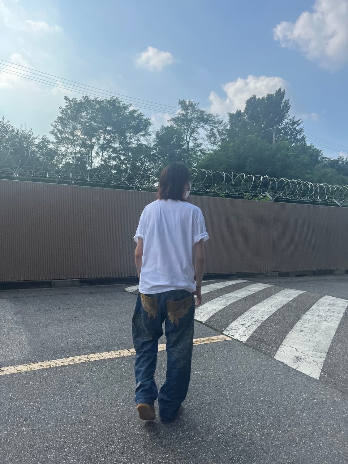 자수 팬츠 상품이미지1