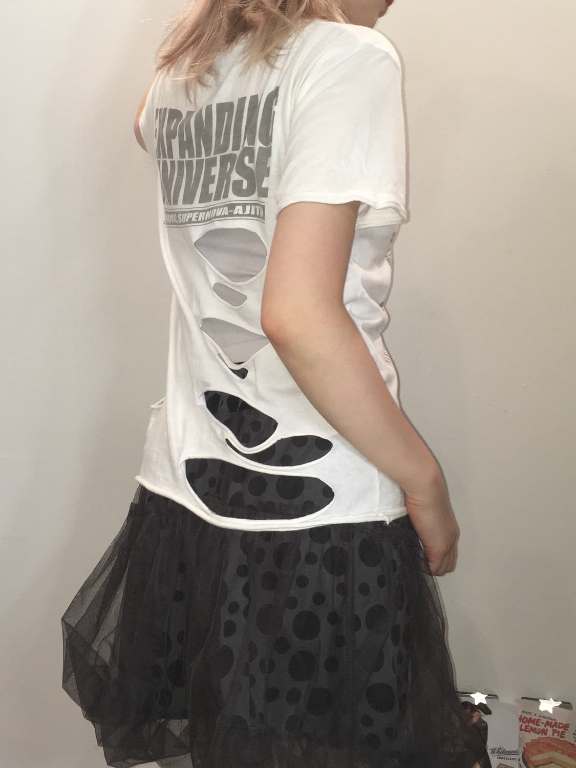 jpn vintage punk glitter half t shirt 상품이미지5