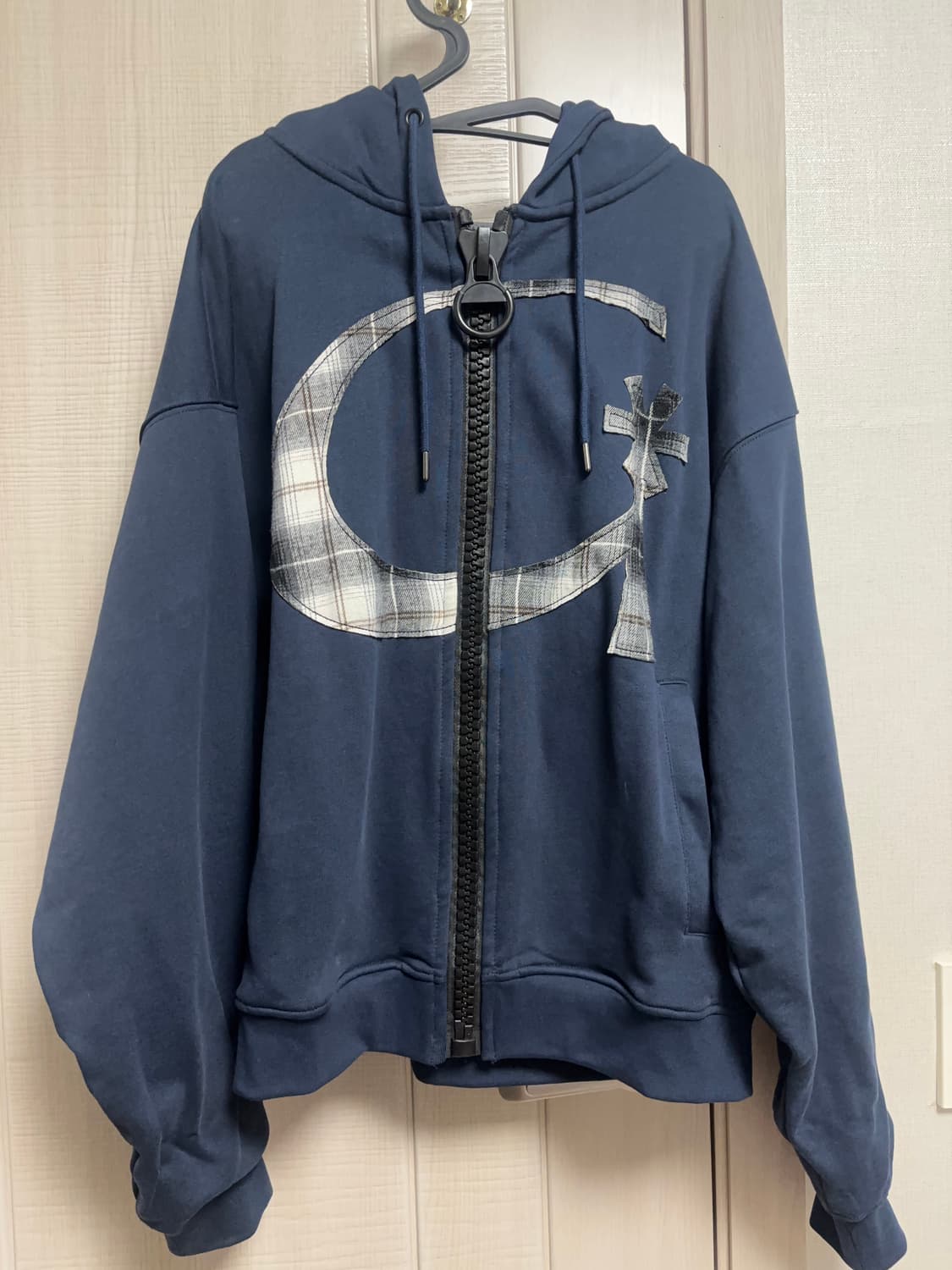 글랙 지사인 빅지퍼 집업 후디 네이비 상품이미지2