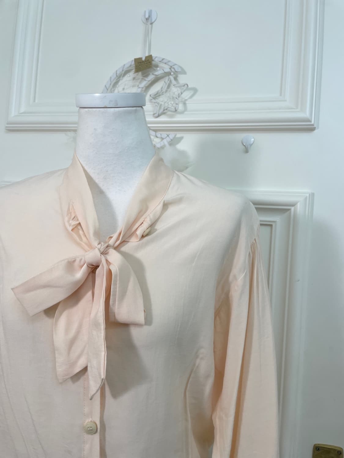 coral bow point spring blouse 상품이미지7
