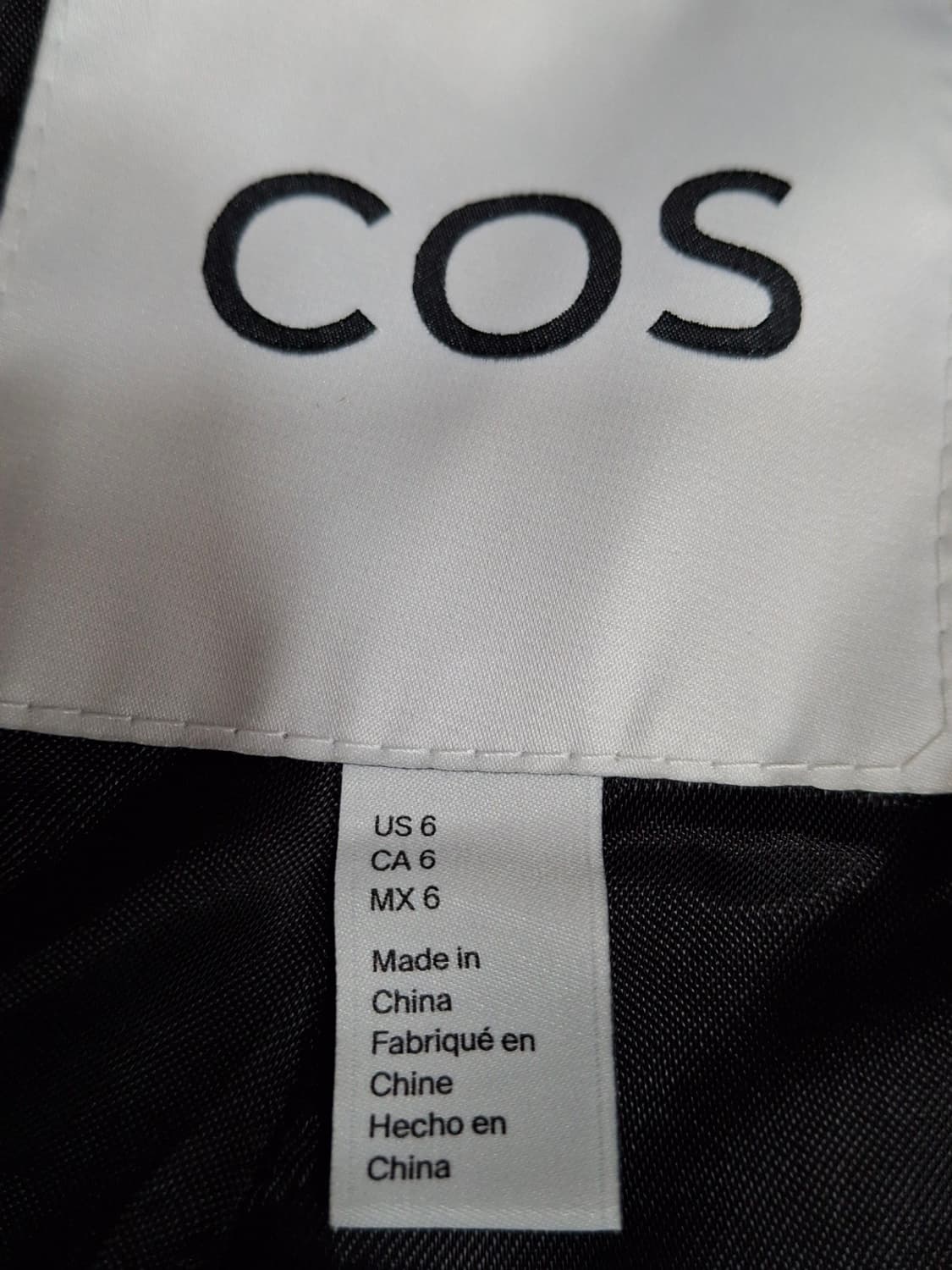 코스 뽀글이 테디베어 코트 블랙 상품이미지3