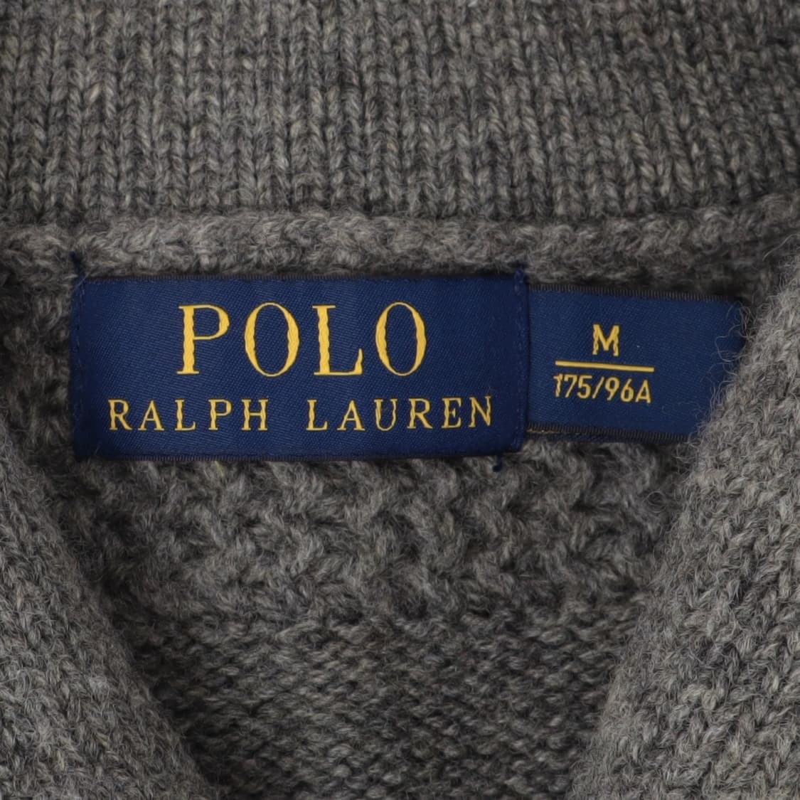 폴로 랄프로렌 그레이 울 쿼터집 숄카라 니트 상품이미지8