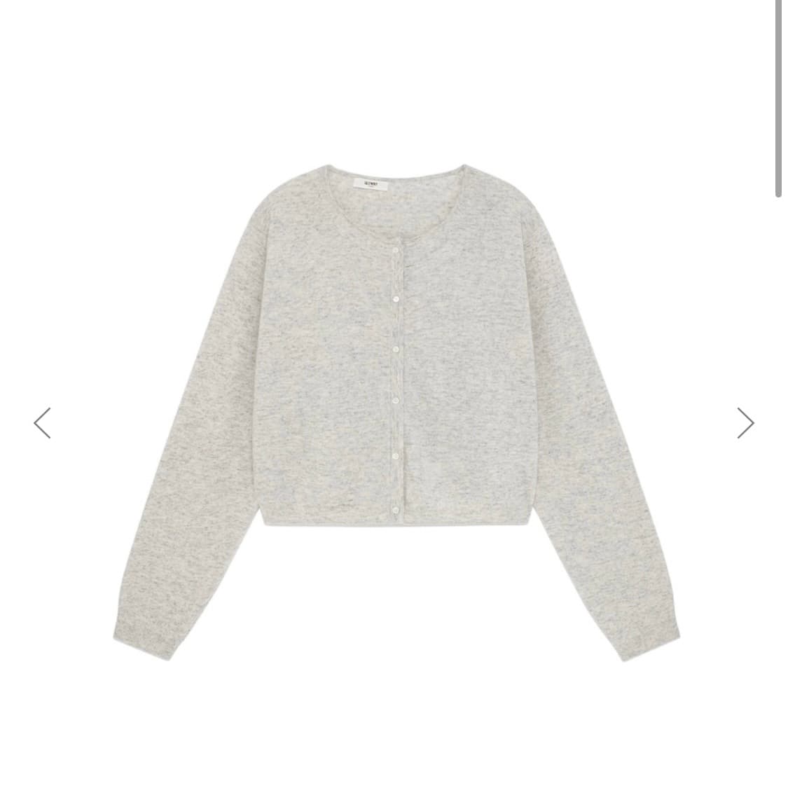 glowny g classic loose fit cardigan gray 상품이미지1