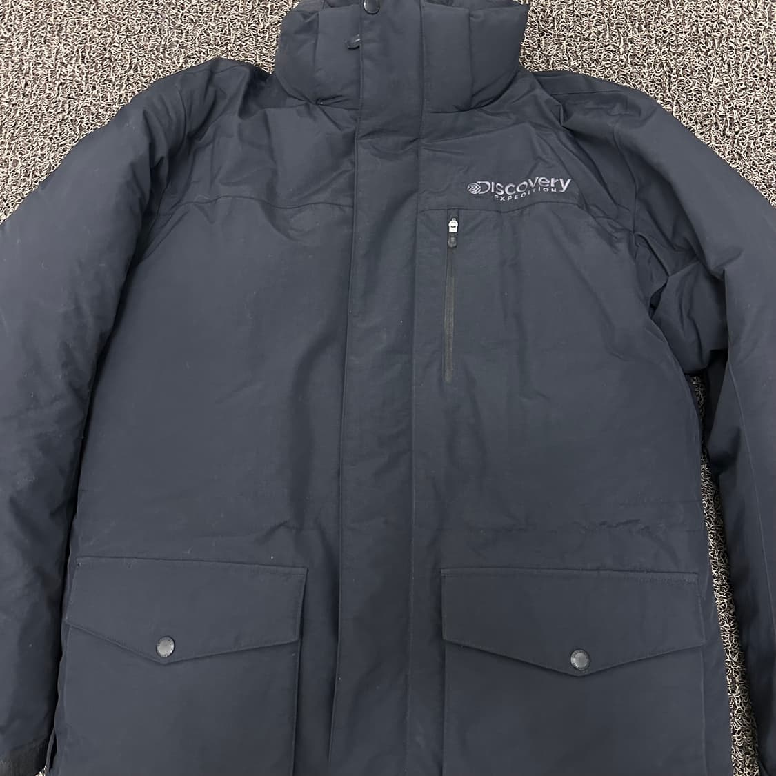 디스커버리 덕다운 롱패딩 점퍼 블랙 100(L) 상품이미지2