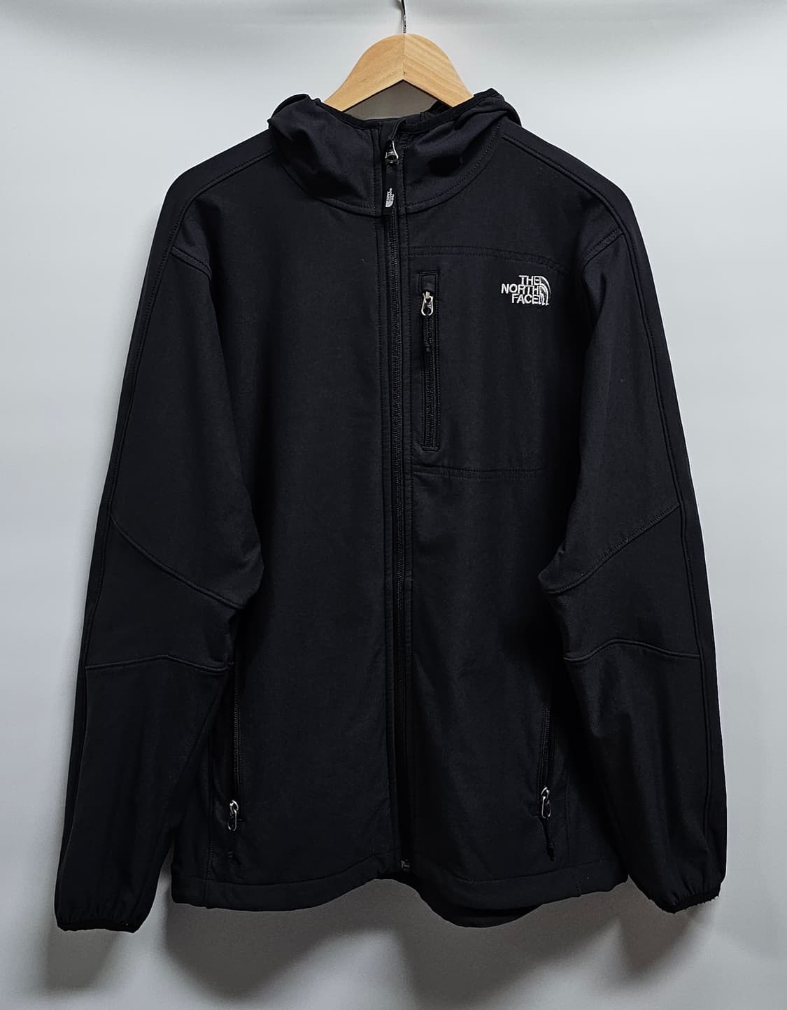 노스페이스 블랙 후드 소프트쉘 자켓 M 상품이미지1