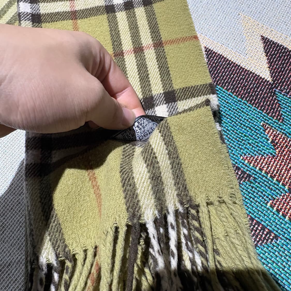 버버리 빈티지 채크패턴 머플러 상품이미지3