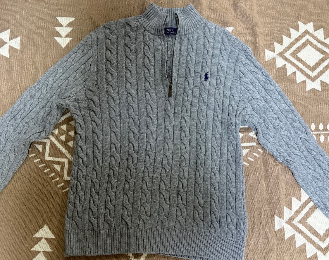 폴로 랄프로렌 반집업 니트 (M) 상품이미지1