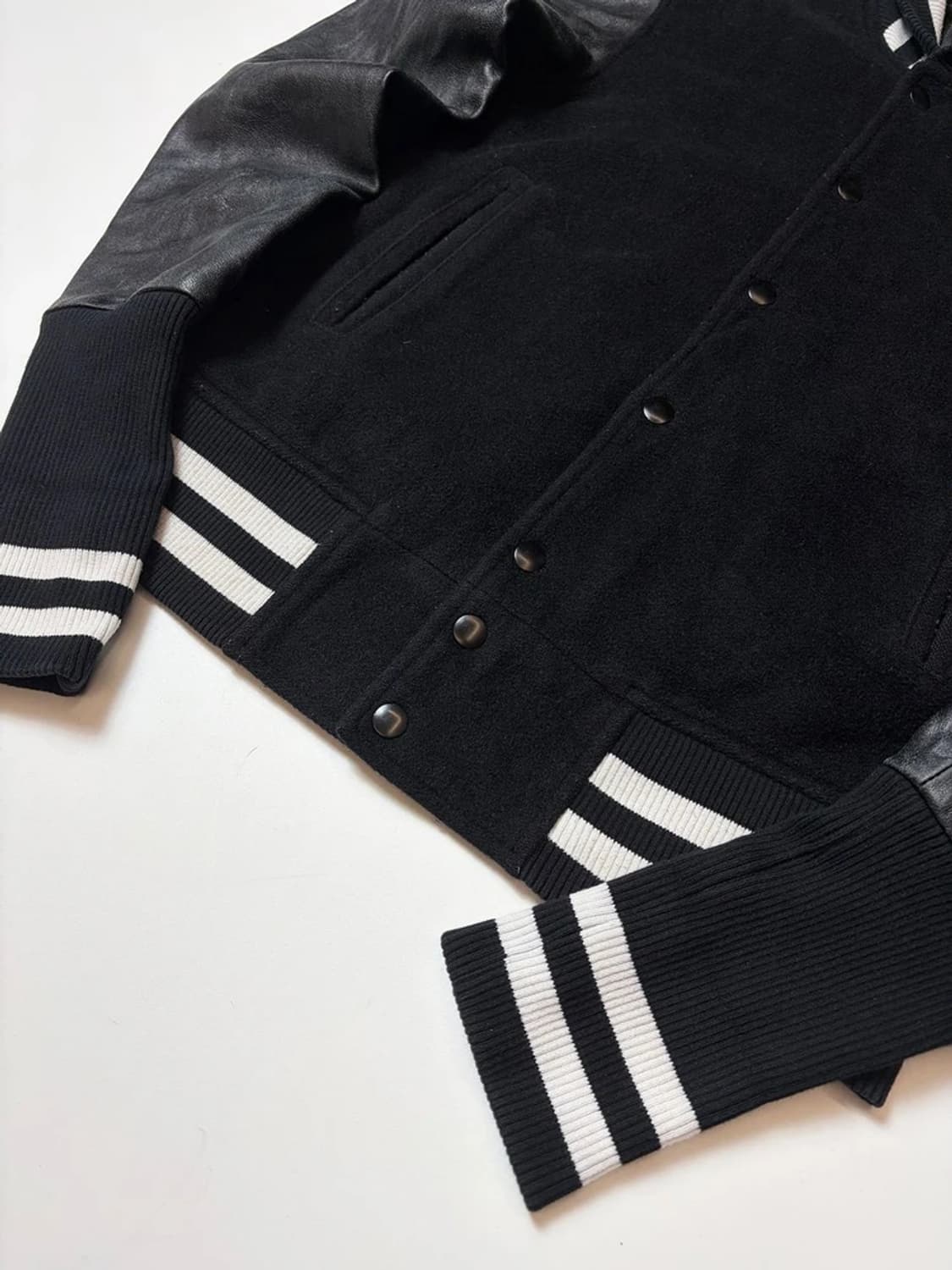 플레인바닐라 캐시미어 소가죽 바시티 자켓 PN9213 상품이미지3