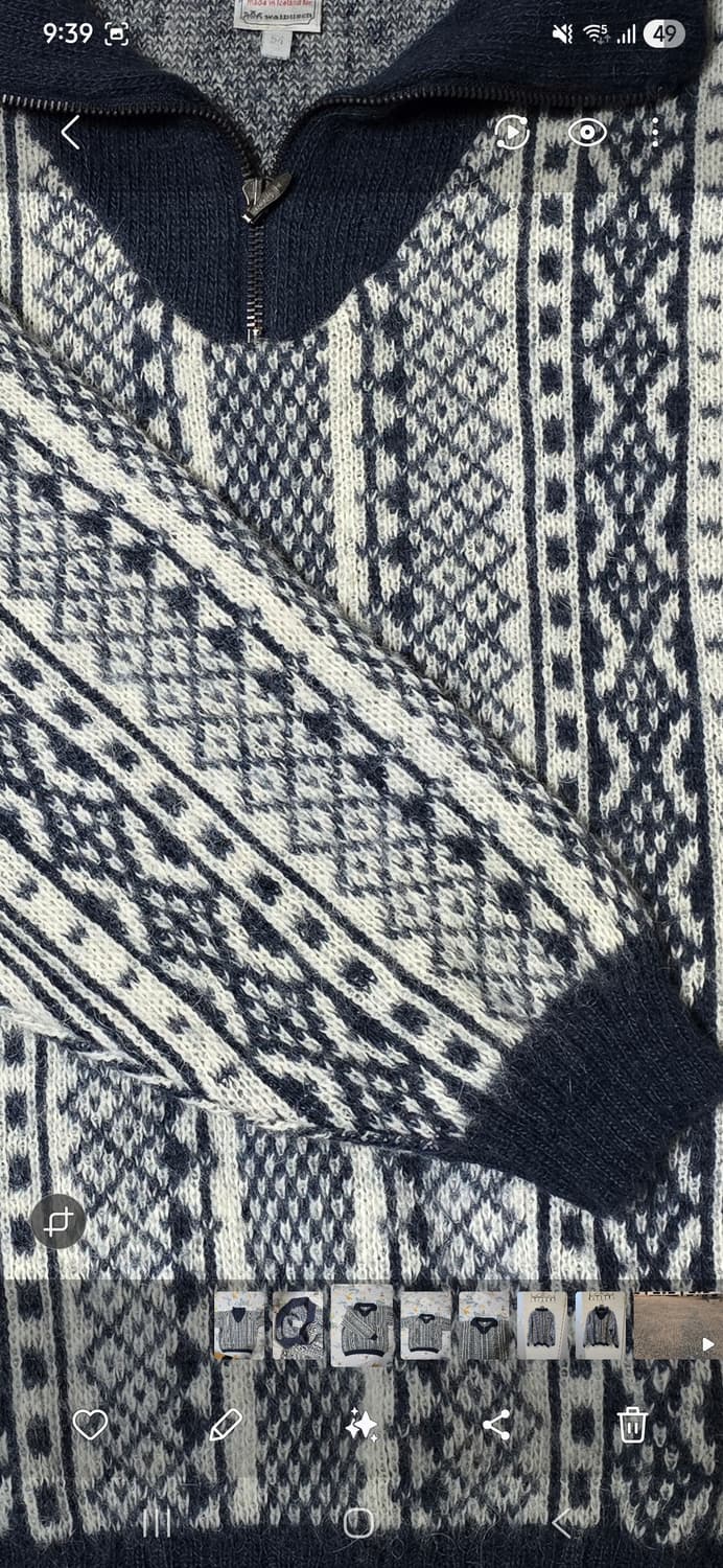 Sigursson 아이슬란드 패턴 니트 2XL 상품이미지5