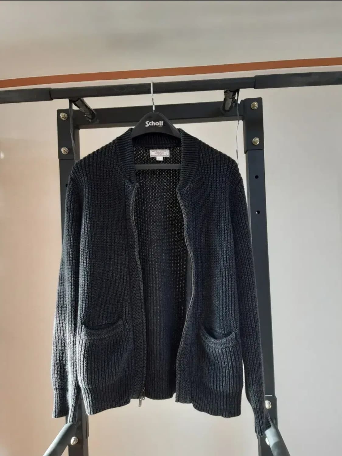 제이크루 wallace barnes 코튼 집업 니트 상품이미지3