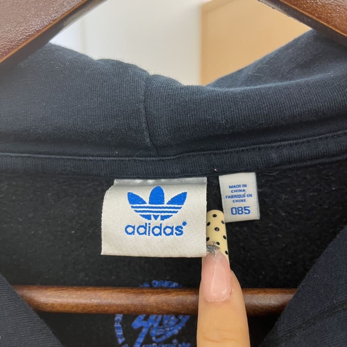 아디다스 스트릿 펑크 슈팅 스타 도트 후드티 85 C09855 상품이미지5