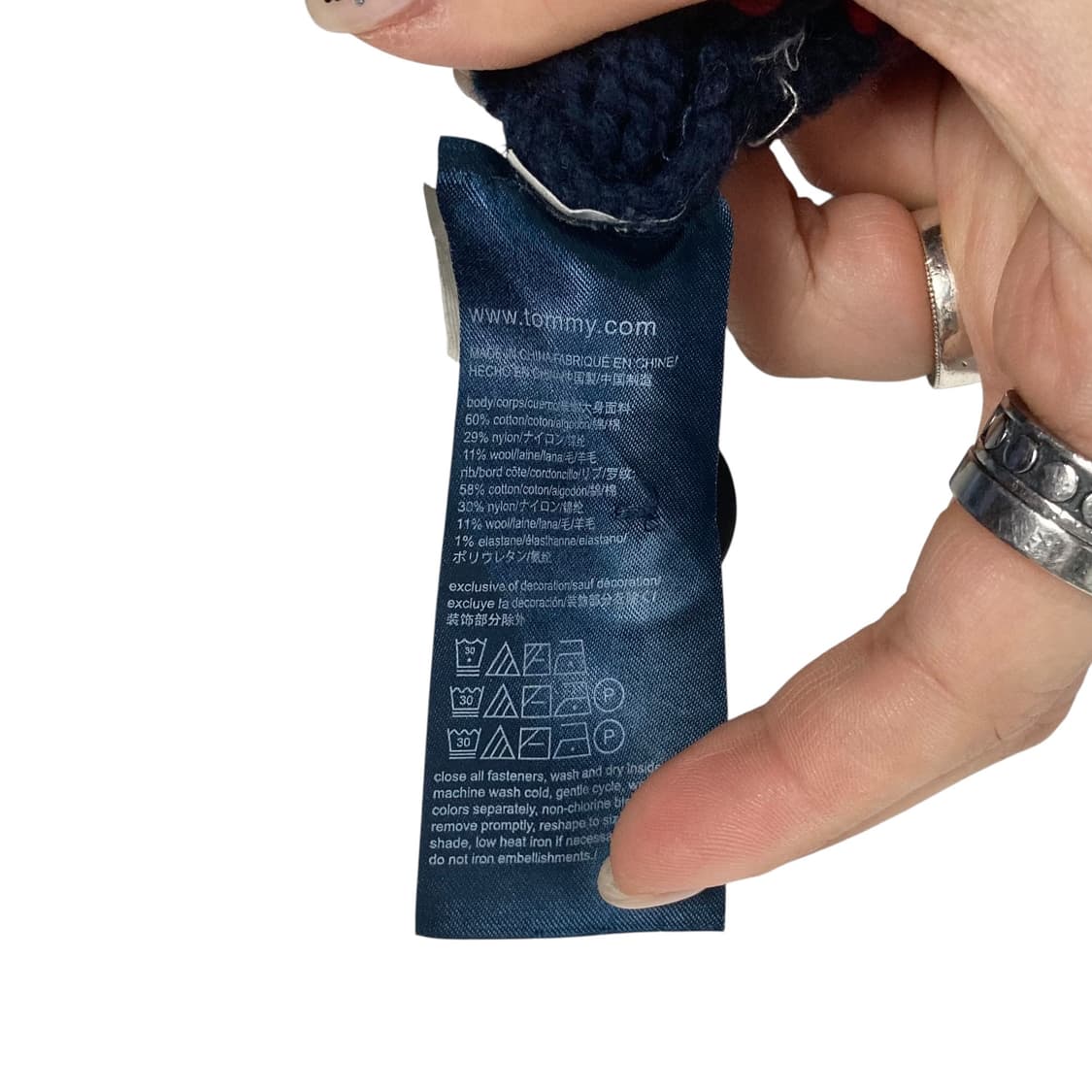 타미힐피거 네이비 가디건 상품이미지5