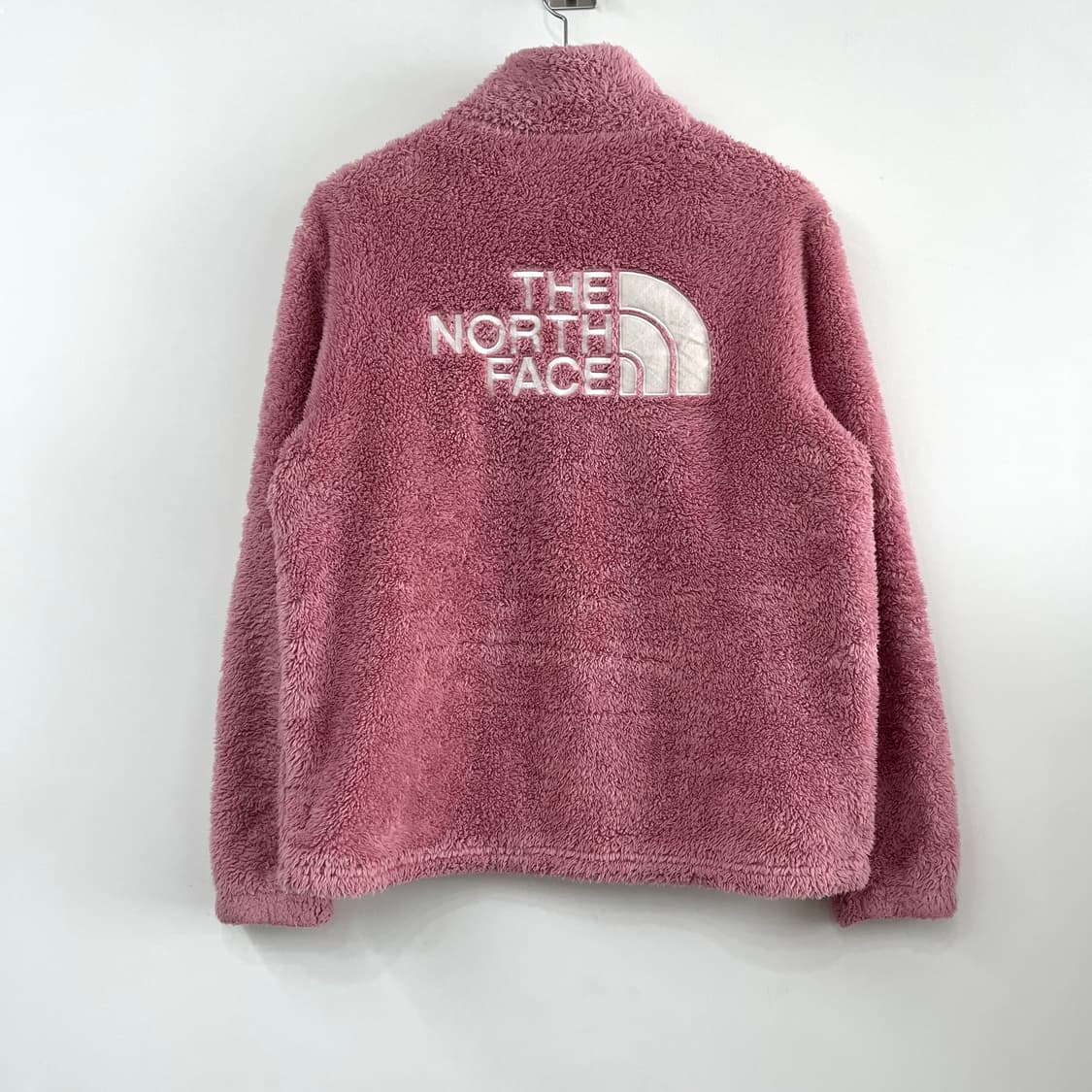노스페이스 빅로고 보아털 핑크 후리스 자켓 상품이미지3