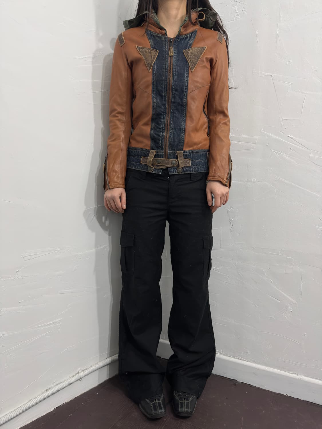 avirex design leather jacket 상품이미지3