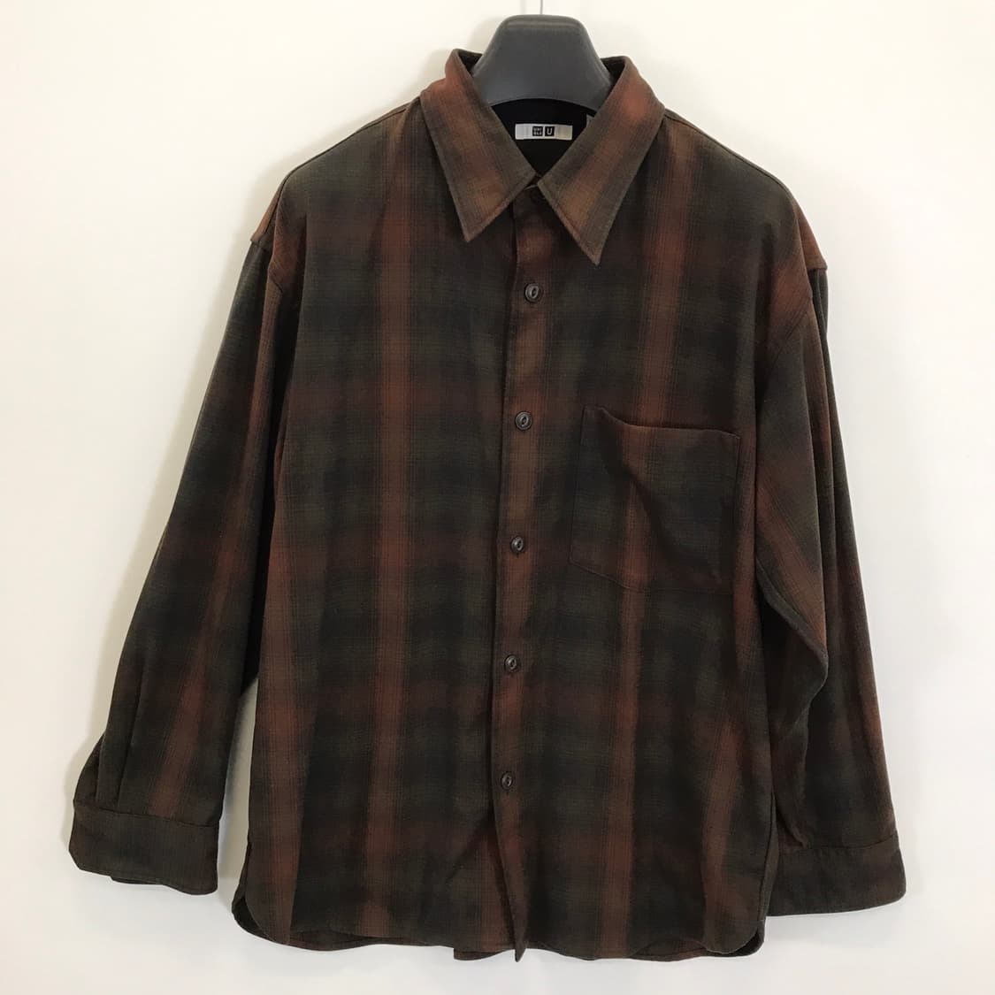 유니클로U 헤비플란넬 옴브레 체크셔츠 [L] 상품이미지1