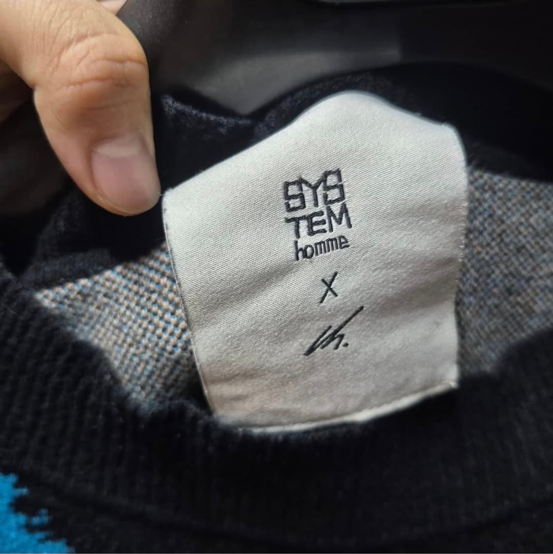 시스템 옴므 X 권철화 드로잉 니트 L 정품 상품이미지2