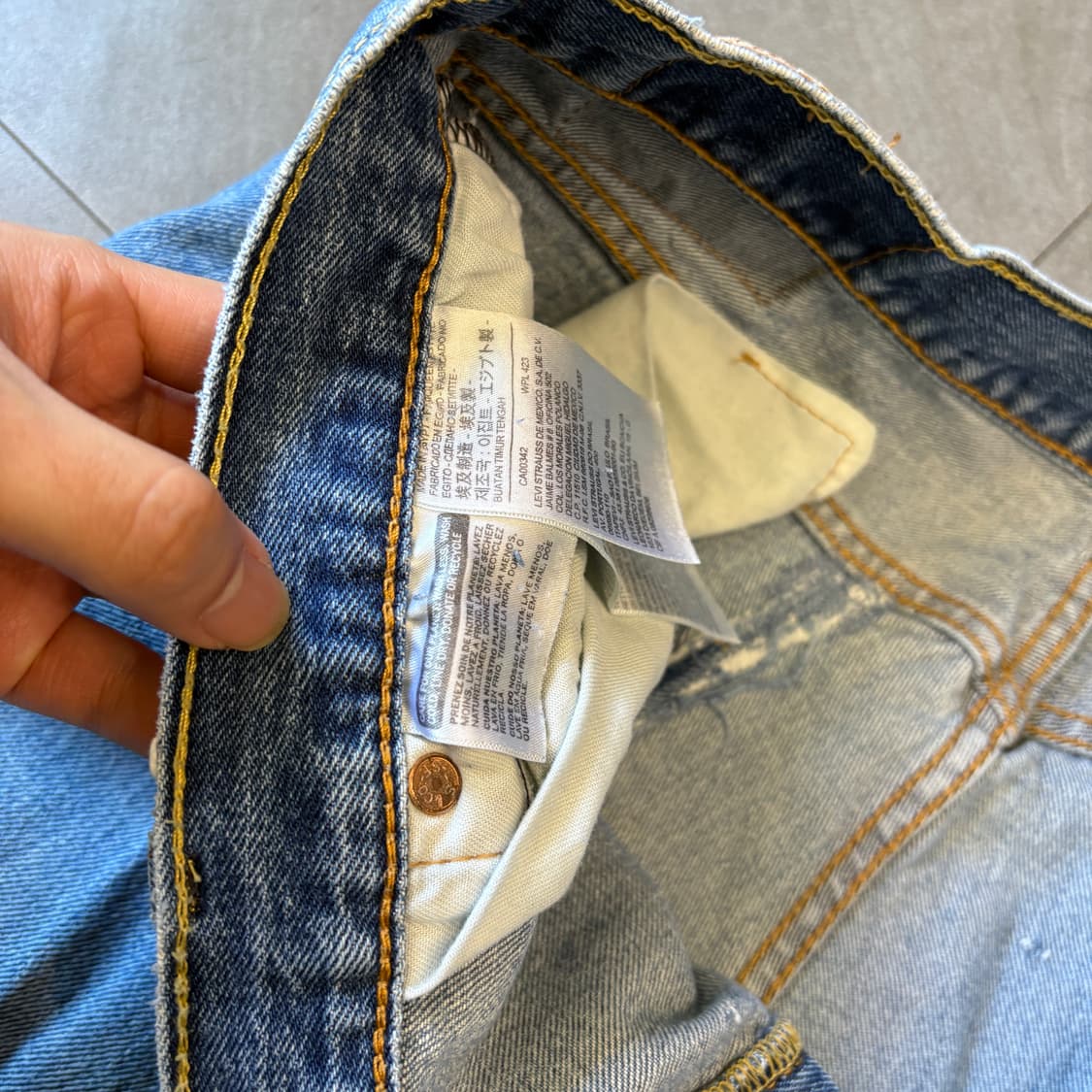 리바이스 정품 501 데님 팬츠 바지 상품이미지6