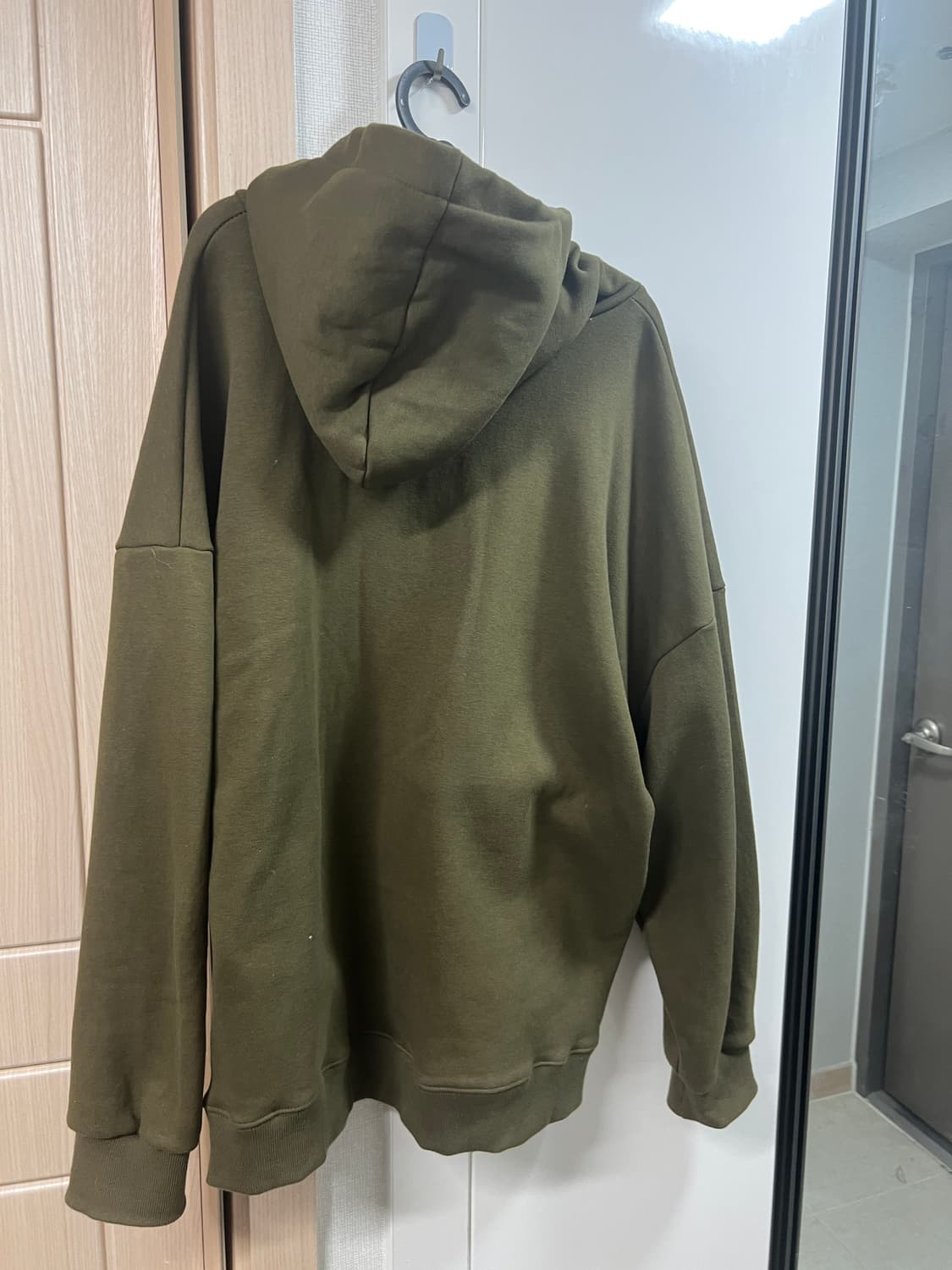 [2XL] 고스트 리퍼블릭 기모 후드티 카키 상품이미지3