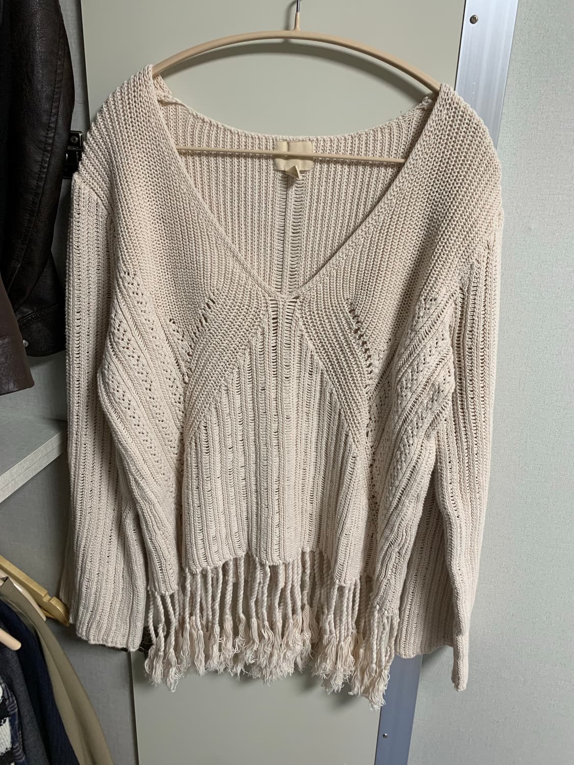 빈티지 H&M 프린지 코튼니트 S 상품이미지3