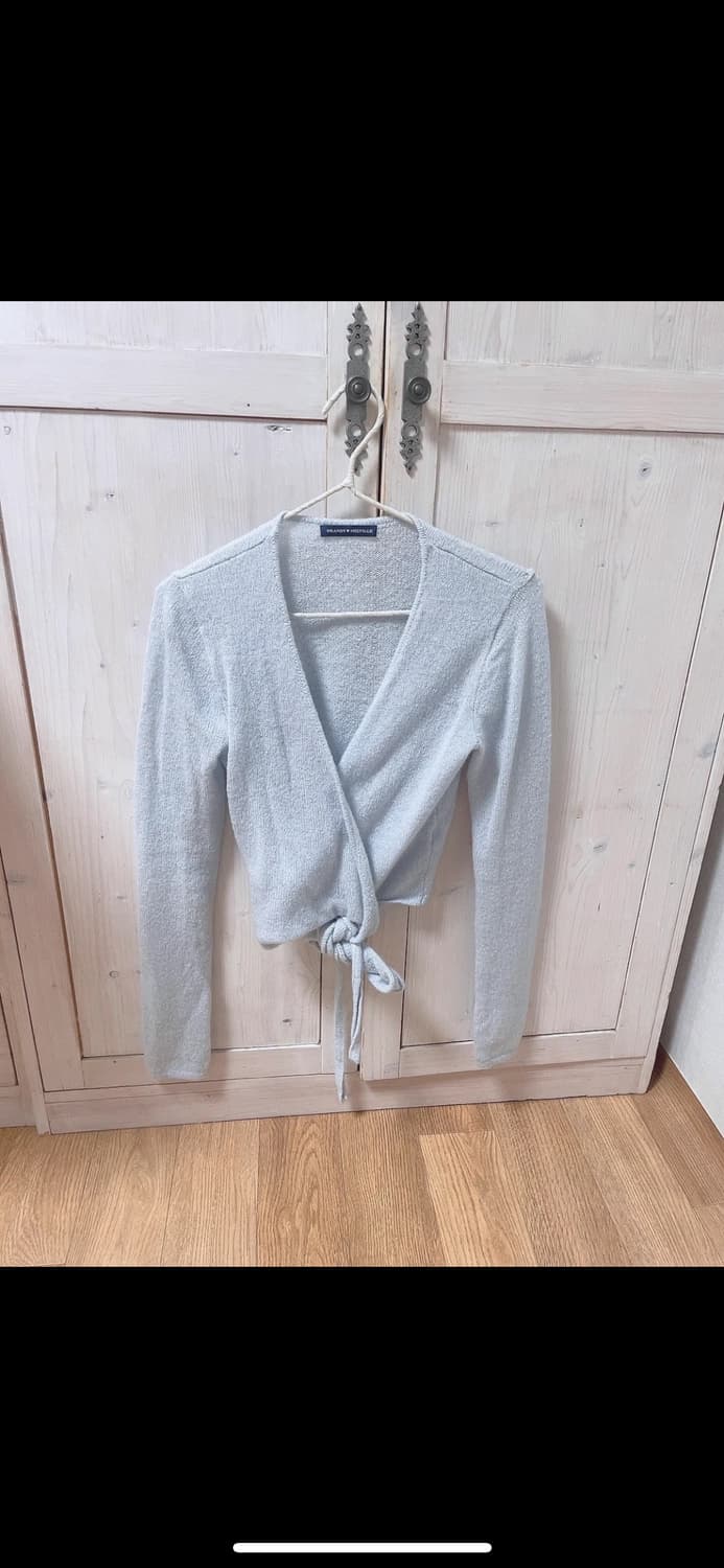 브랜디멜빌 코코 랩 가디건 니트 베이비 블루 상품이미지2