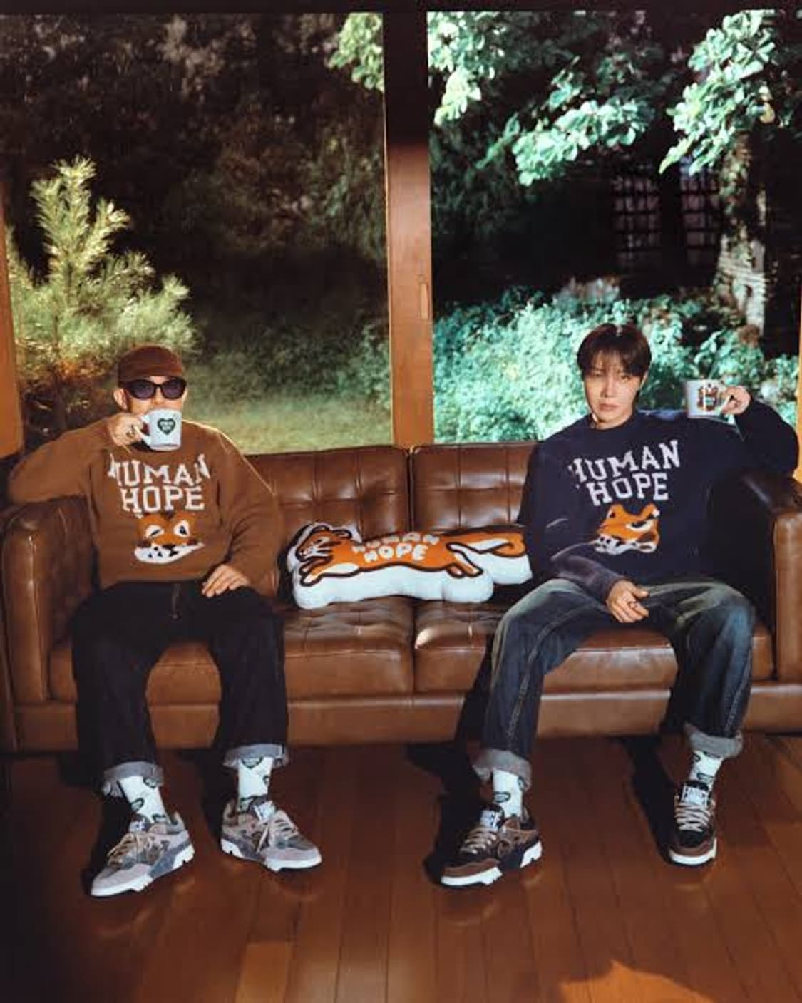 휴먼메이드 휴먼호프 bts 제이홉 니트 브라운 m사이즈 상품이미지2