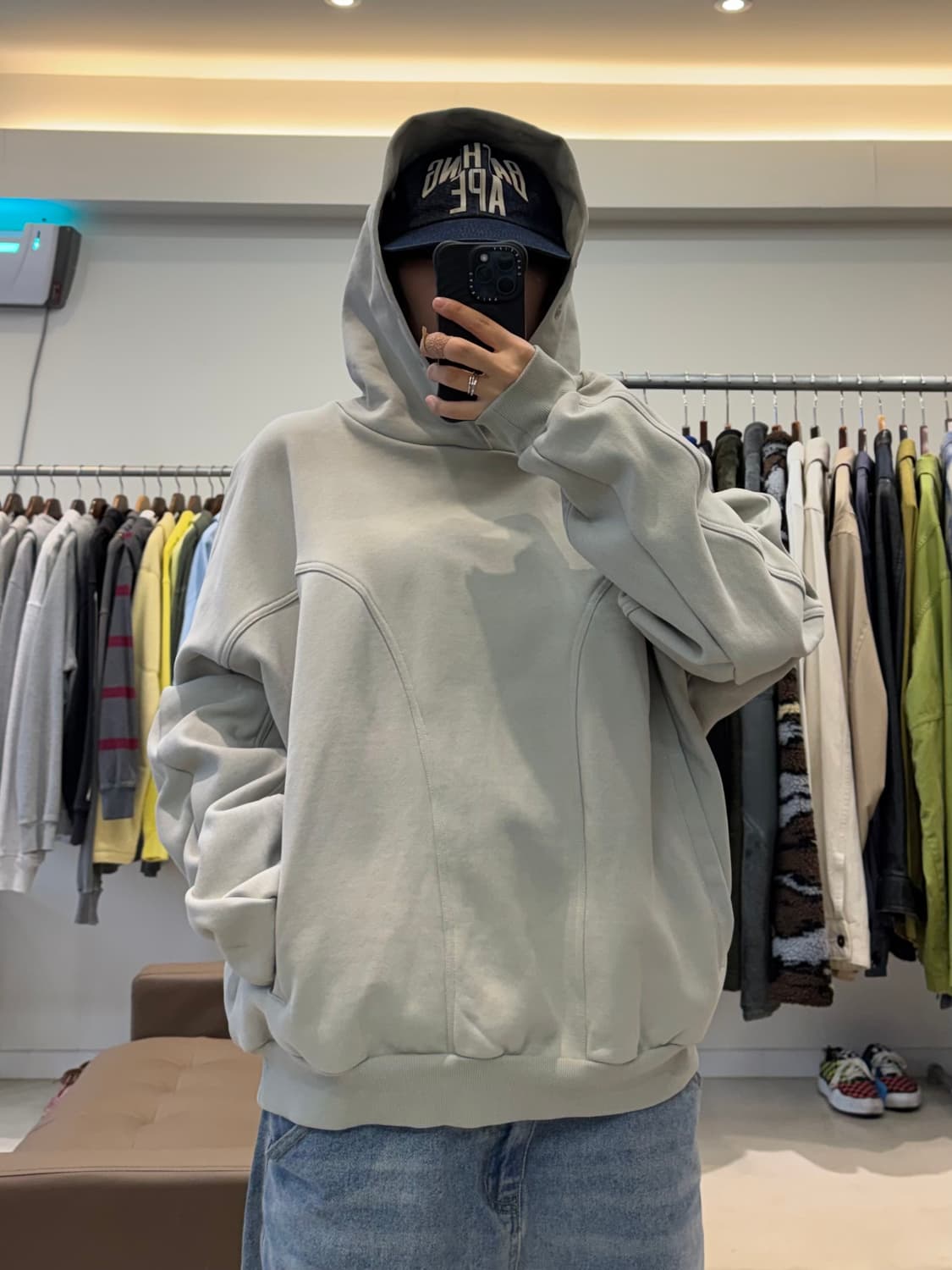 그레일즈 지오메트리 스냅 오버 후드티 상품이미지5