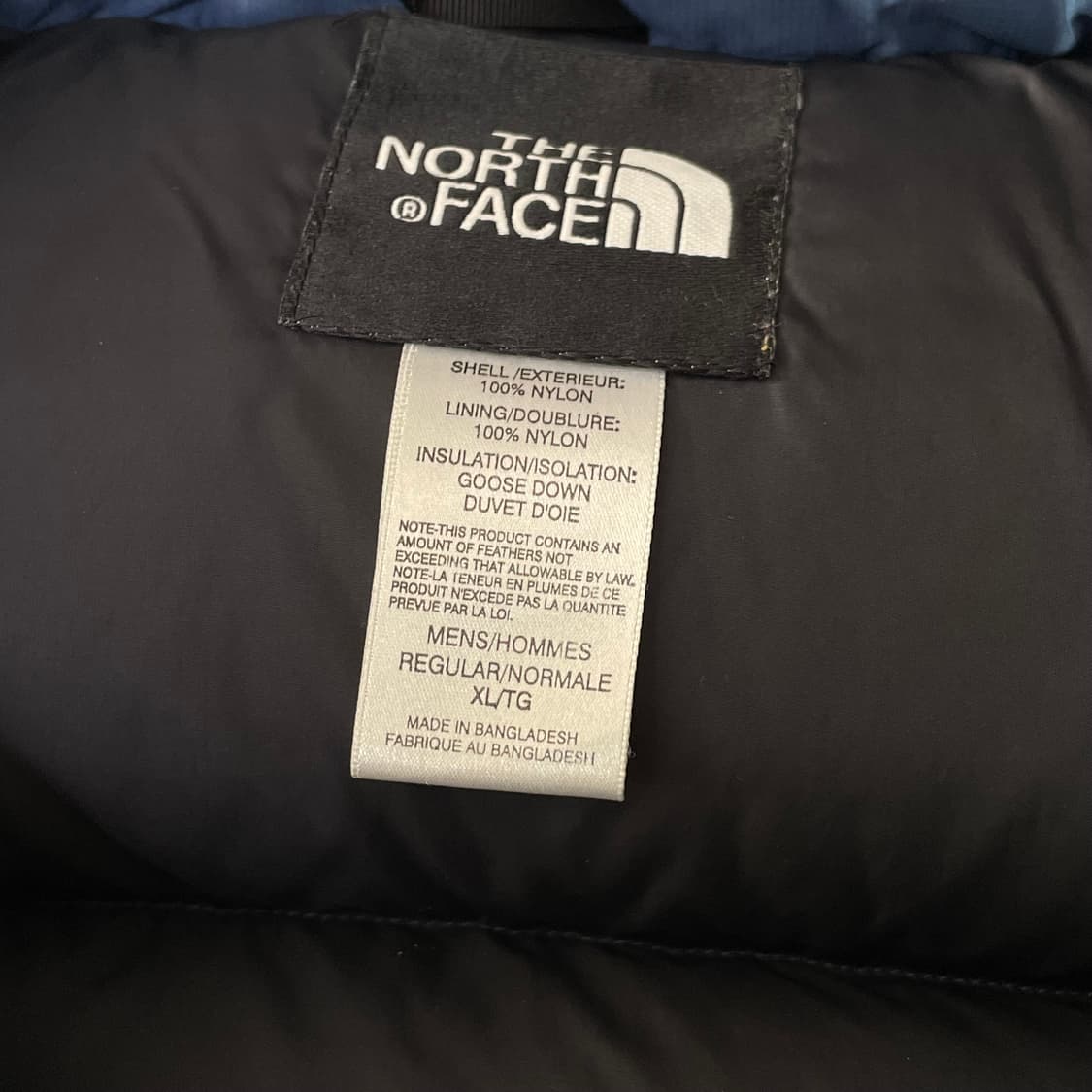[105] 노스페이스 센터로고 네이비 700 눕시 패딩 상품이미지6