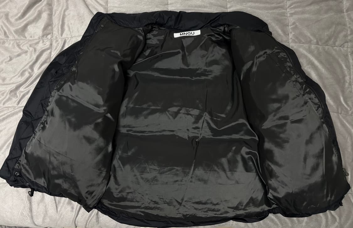 MNGU 오버사이즈드 포켓 다운 자켓 블랙 L사이즈(105~) 상품이미지4