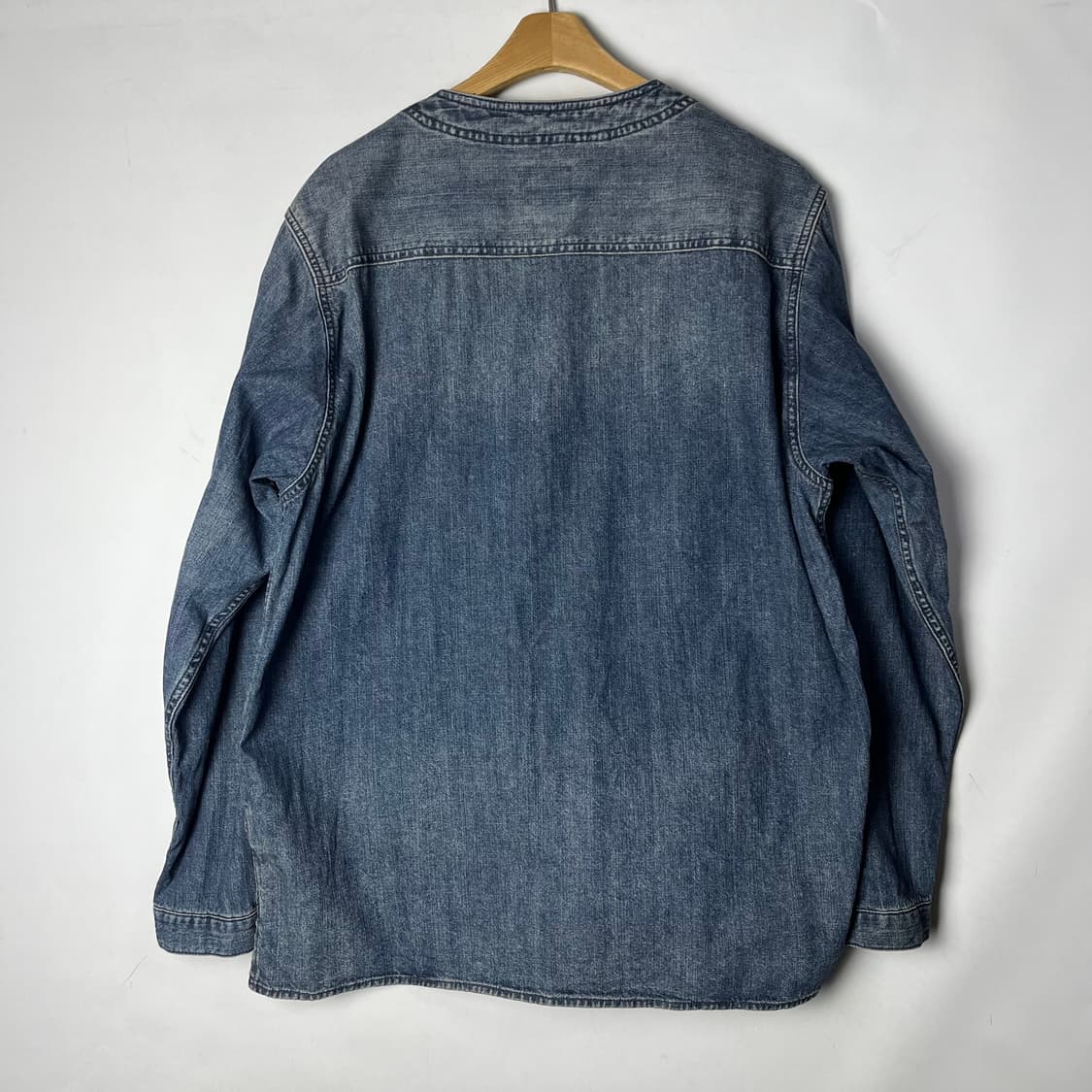 [Houston] 휴스턴 재팬 카라리스 워싱 데님셔츠 상품이미지2