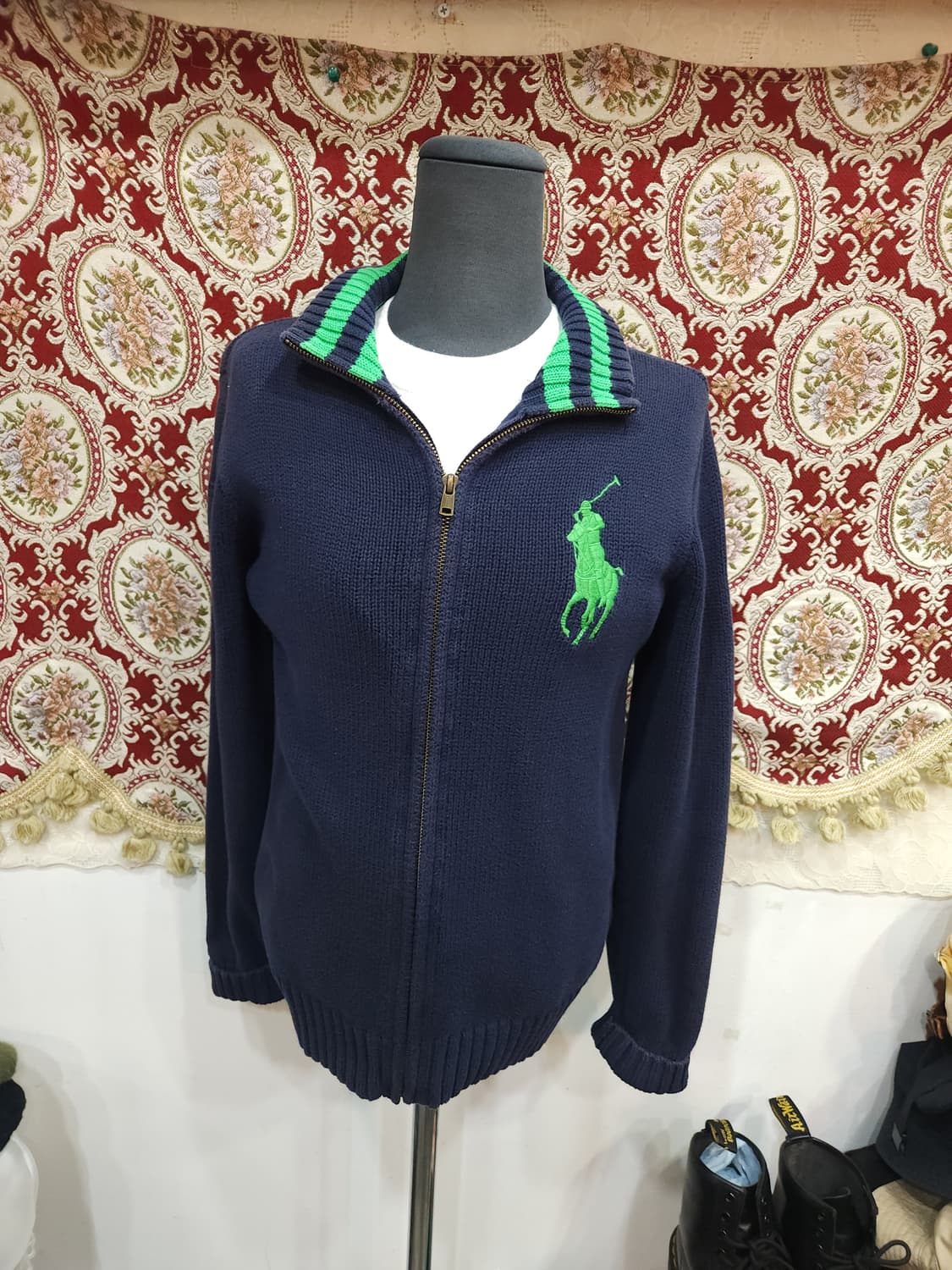  폴로 랄프로렌 빅포니 코튼 니트 집업자켓

 상품이미지1