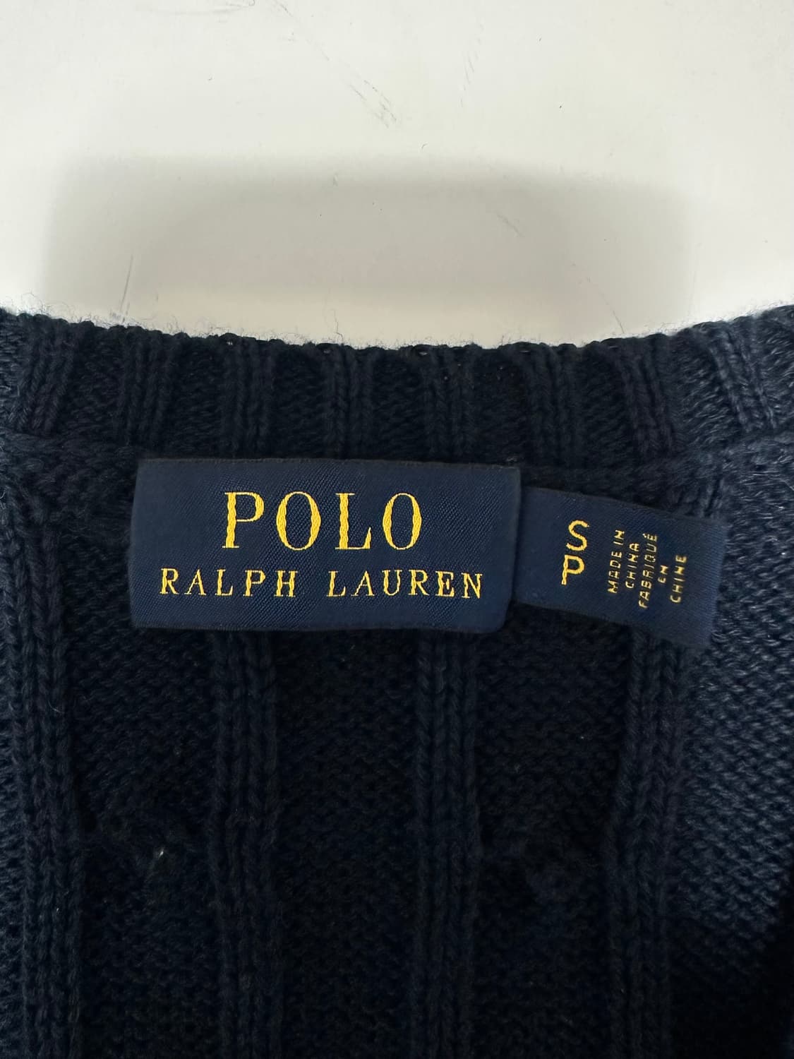 폴로 랄프로렌 꽈배기 네이비 니트 상품이미지5