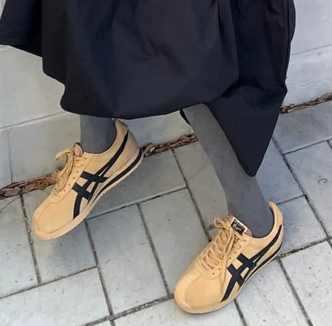 오니츠카 타이거 타이거 커세어 카멜 베이지 블랙 225 새상품 상품이미지5