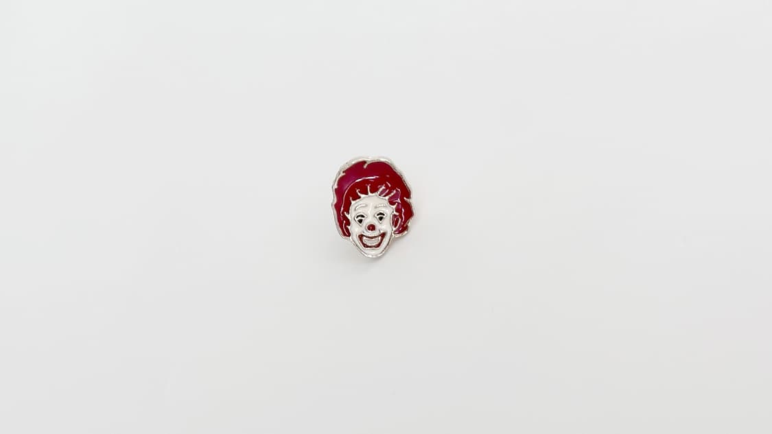 맥도날드 빈티지 크루 핀뱃지 라펠핀 ‘Ronald Face’ 상품이미지4