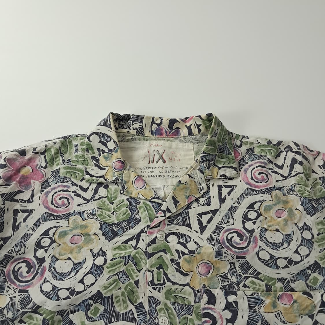 CK419 XL 믹스 90s 레트로 트로피컬 오픈칼라 반팔 셔츠 남방 상품이미지2