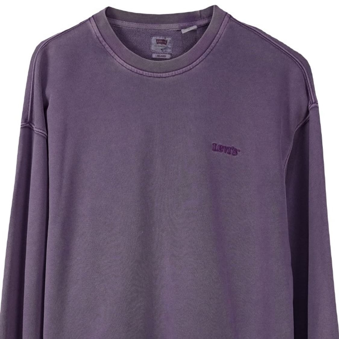 [리바이스] 피그먼트 워싱 로고 자수 오버핏 맨투맨 M18598 상품이미지4