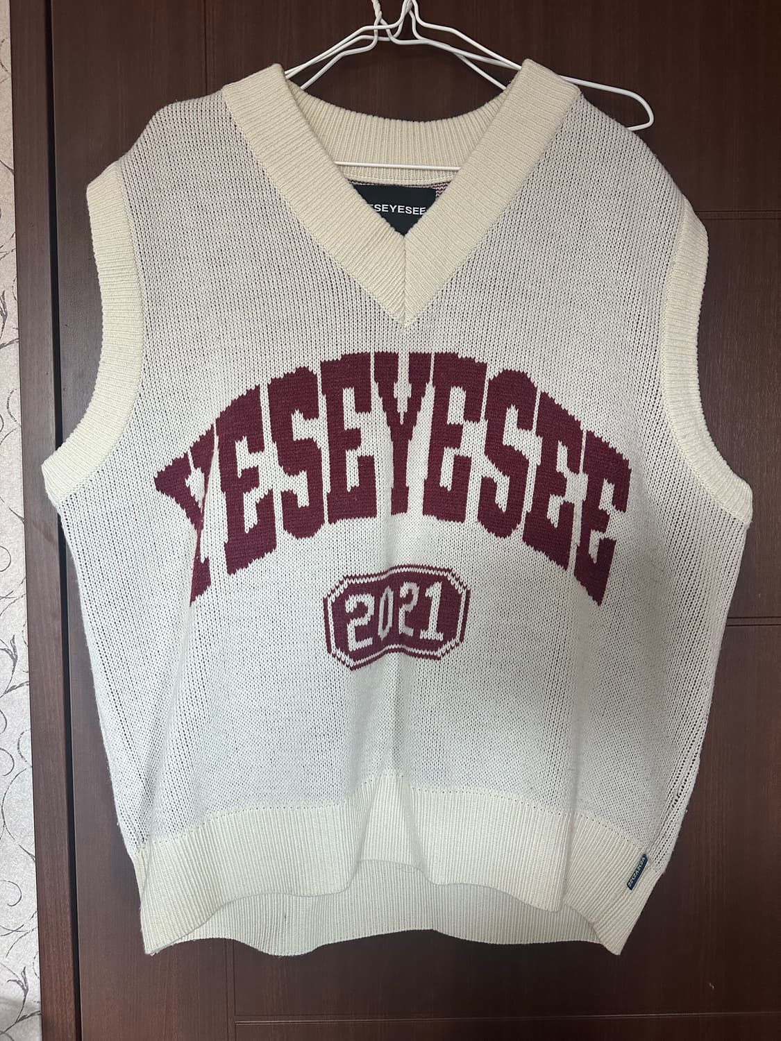 예스아이씨 조끼Y.E.S Schooler Knit Vest Ivor _S 상품이미지2