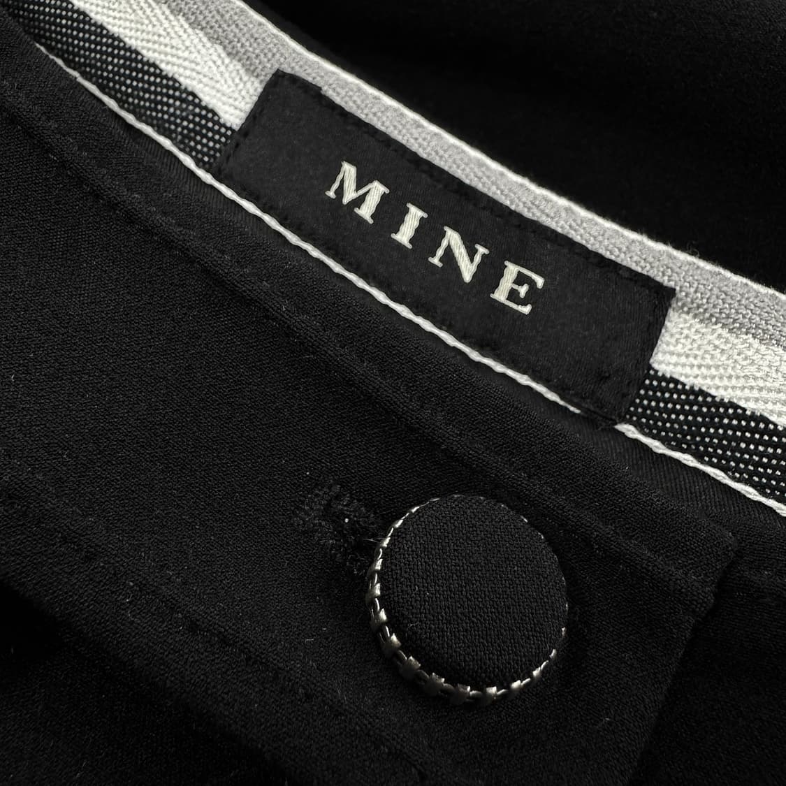 마인 MINE 블랙 슬랙스 바지 상품이미지2