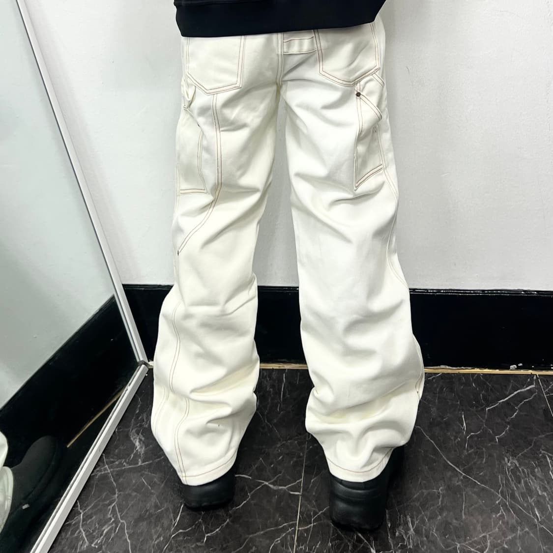 앤더슨벨 마시스트 비치 팬츠 아이보리 상품이미지3