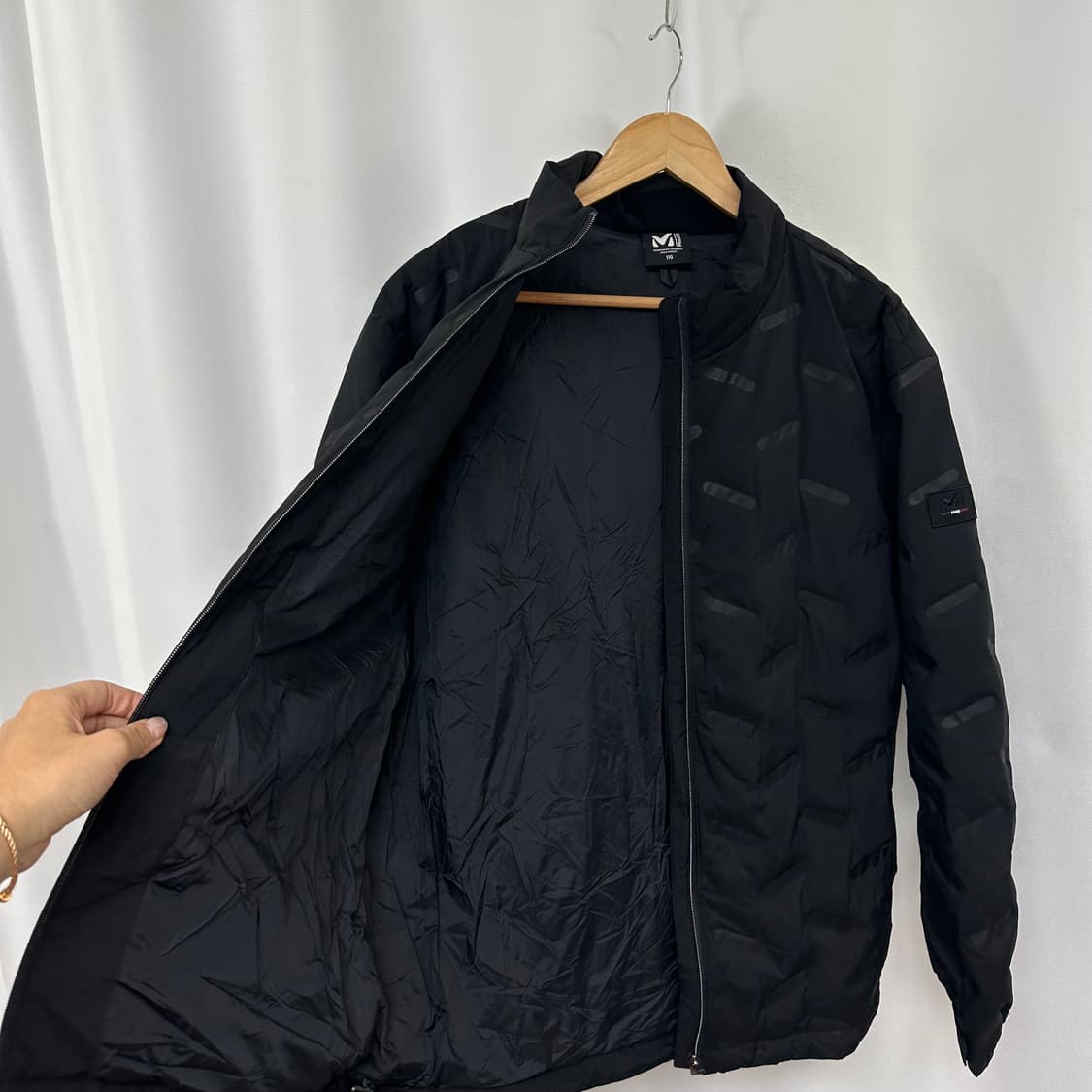 밀레 남자 경량 패딩자켓 검정 거위털 빅사이즈 110 상품이미지8