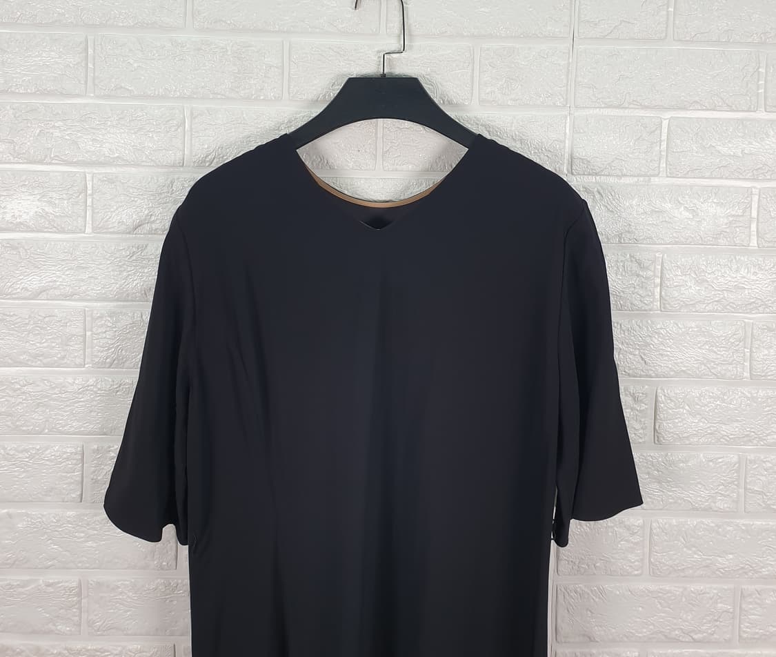 [55]한섬 더캐시미어 반팔 롱 원피스 상품이미지3