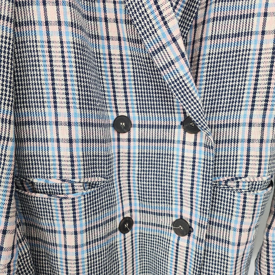 ZOOC 체크 더블 브레스트 자켓 상품이미지3