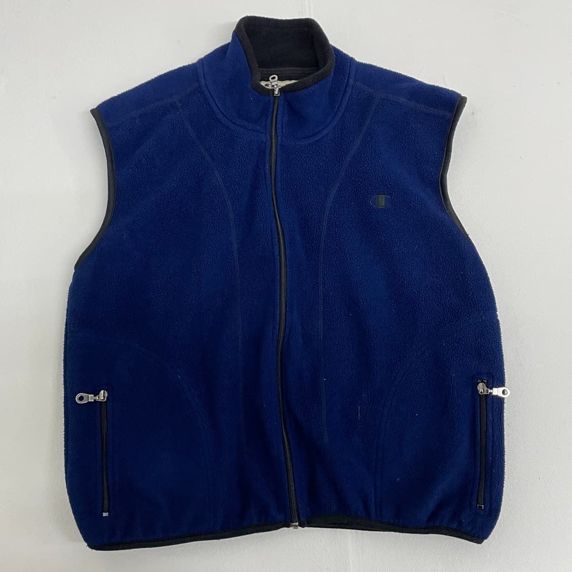 [챔피온] 네이비 집업 조끼 상품이미지3