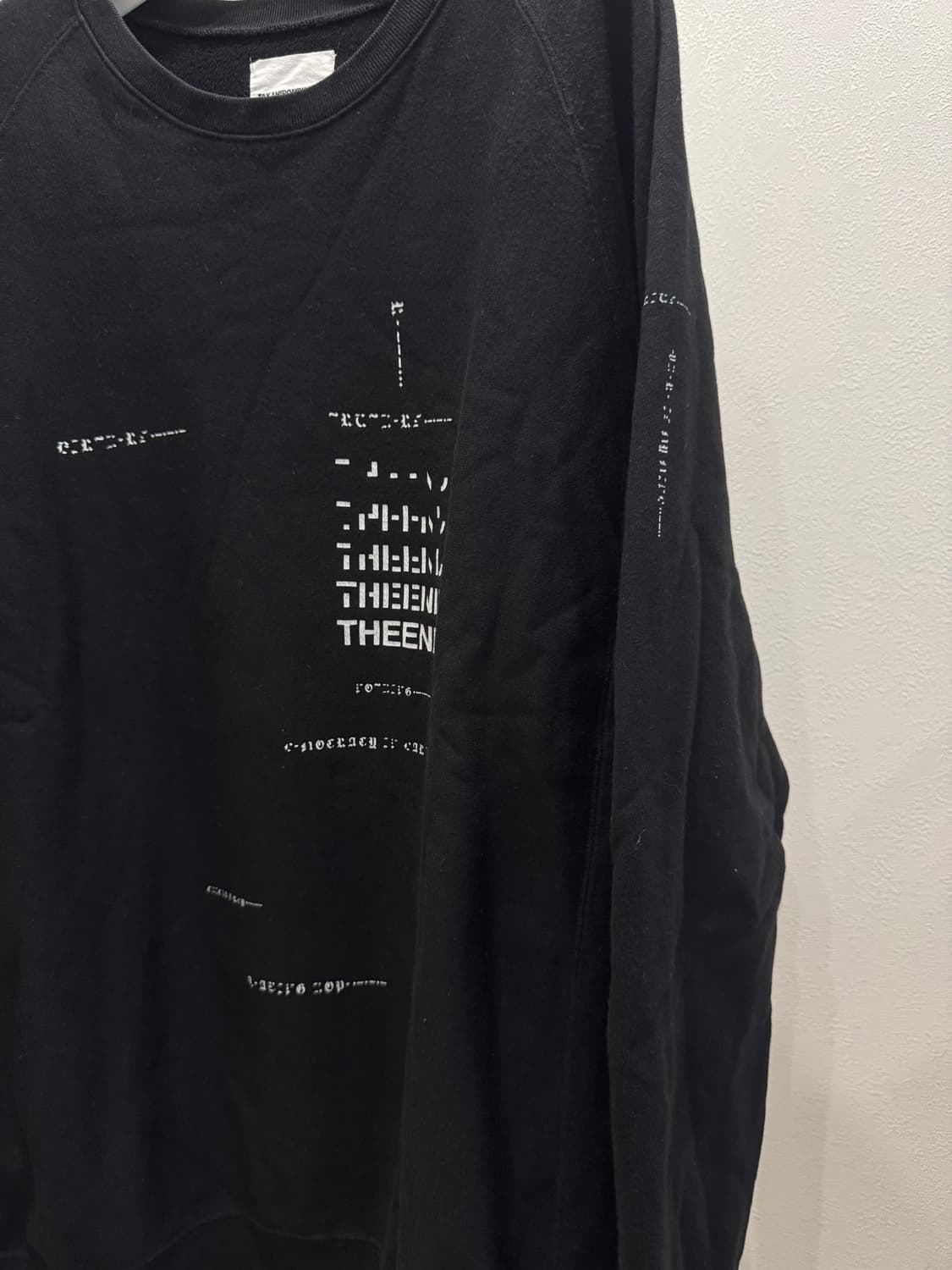 솔로이스트 21aw 오버사이즈 모스코드 크루넥 상품이미지3