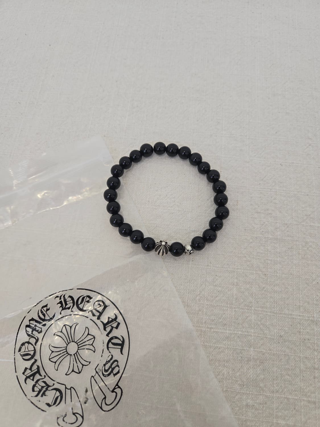 크롬하츠 8mm 오닉스 비즈 팔찌 상품이미지2