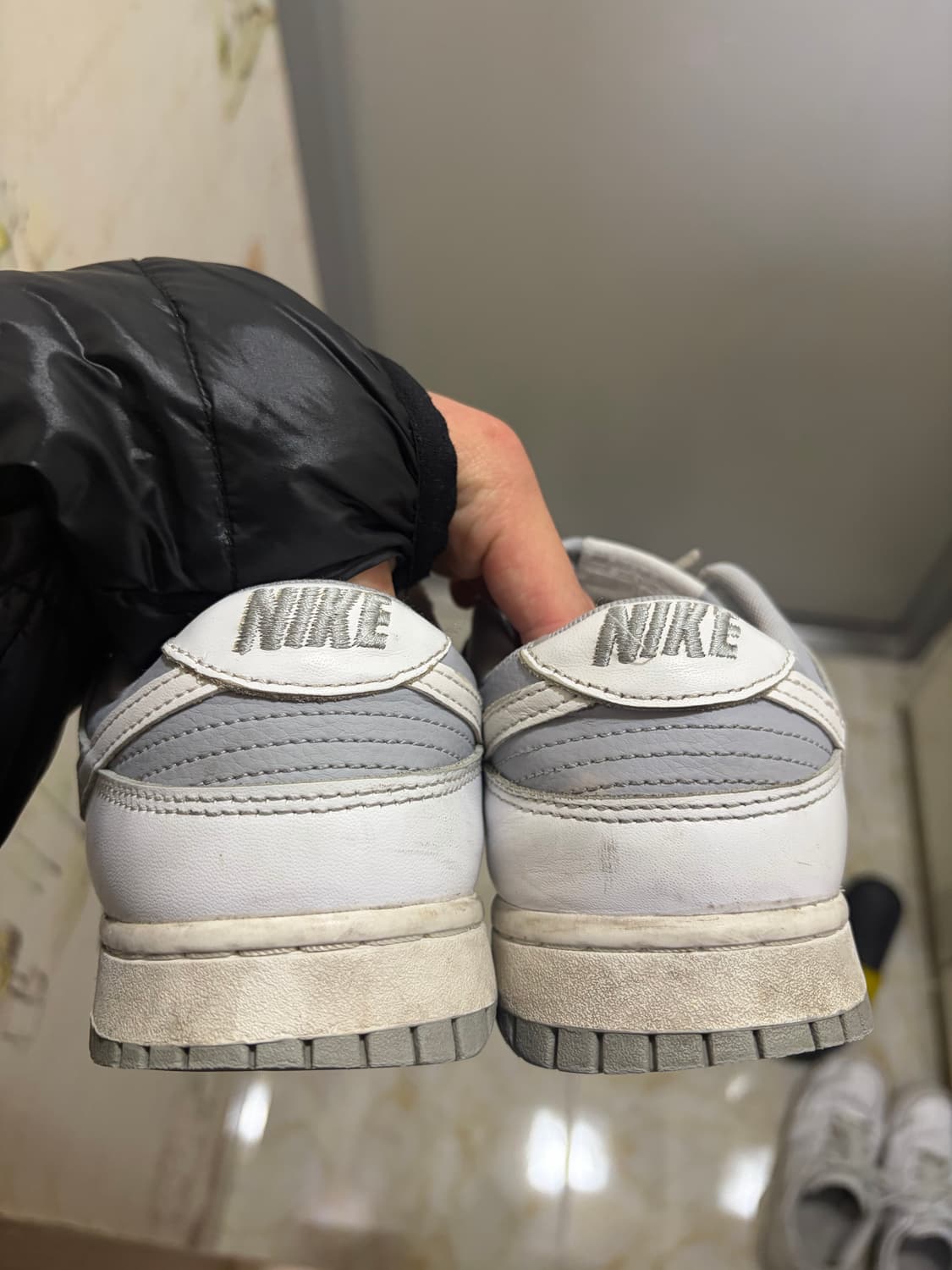 나이키 덩크 로우 레트로 화이트 뉴트럴 그레이 (260) 상품이미지9