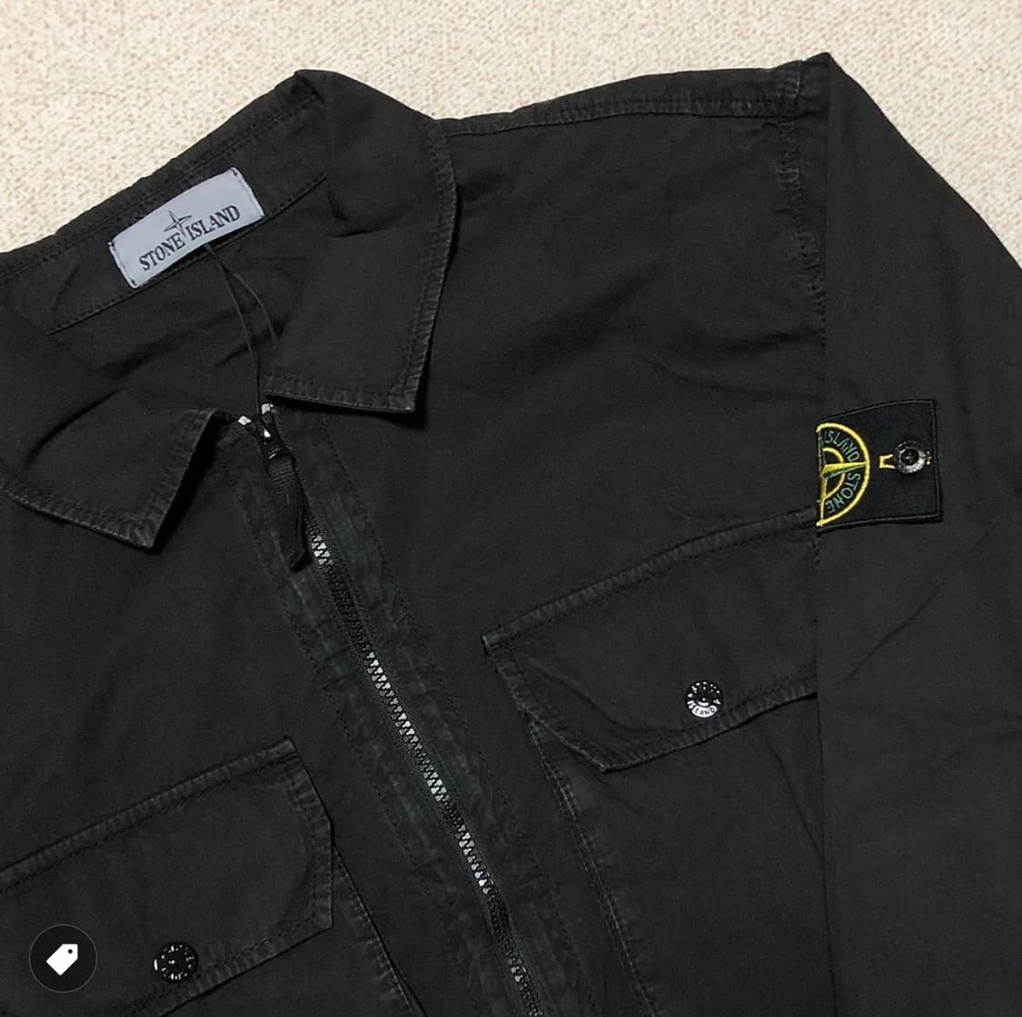 2XL 스톤아일랜드 올드이팩트 오버셔츠 블랙 21FW 상품이미지1