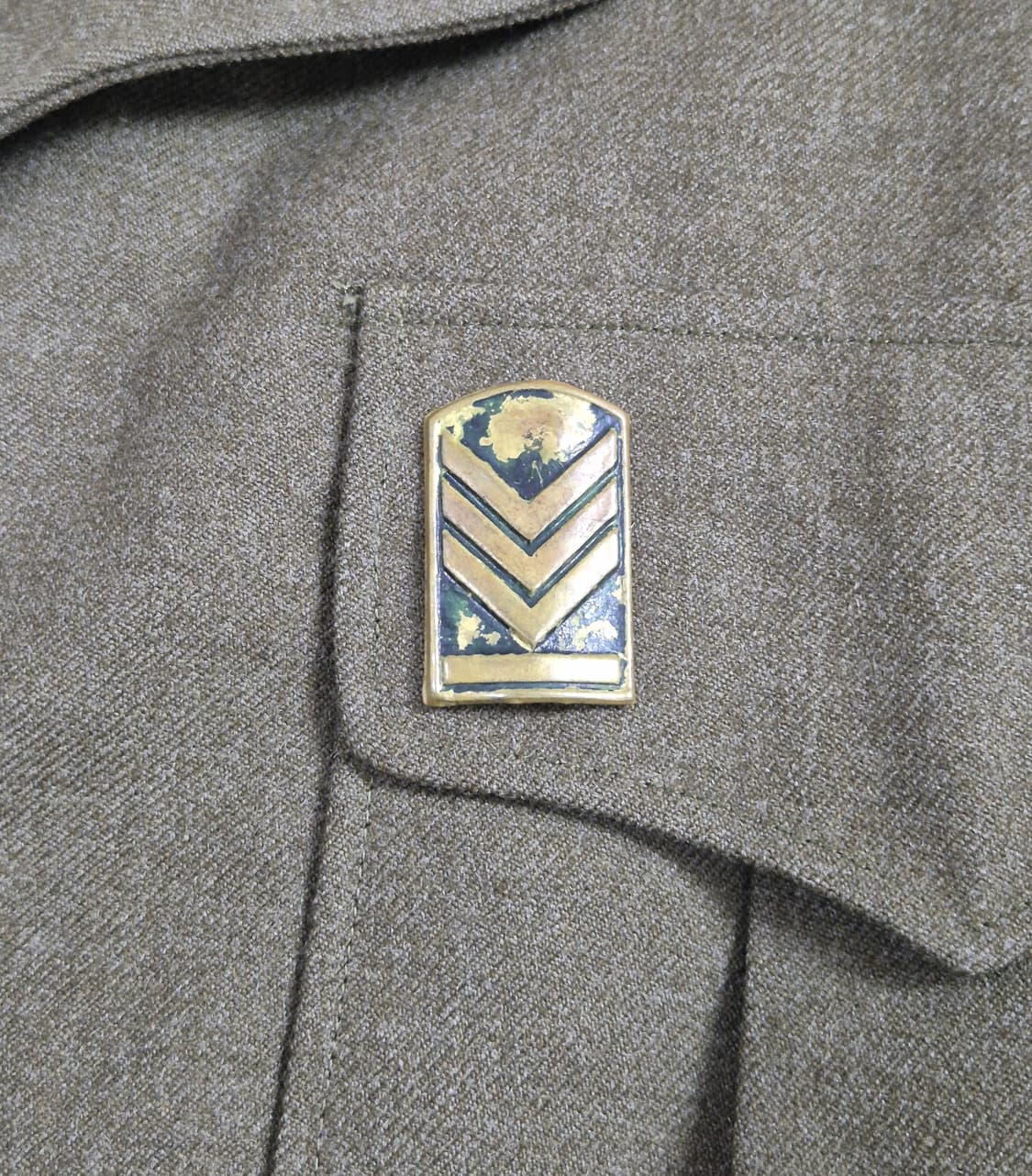 육군 구형 일등중사 미군 아이크 자켓 정복 전투복 상의 자켓 (L) 상품이미지7